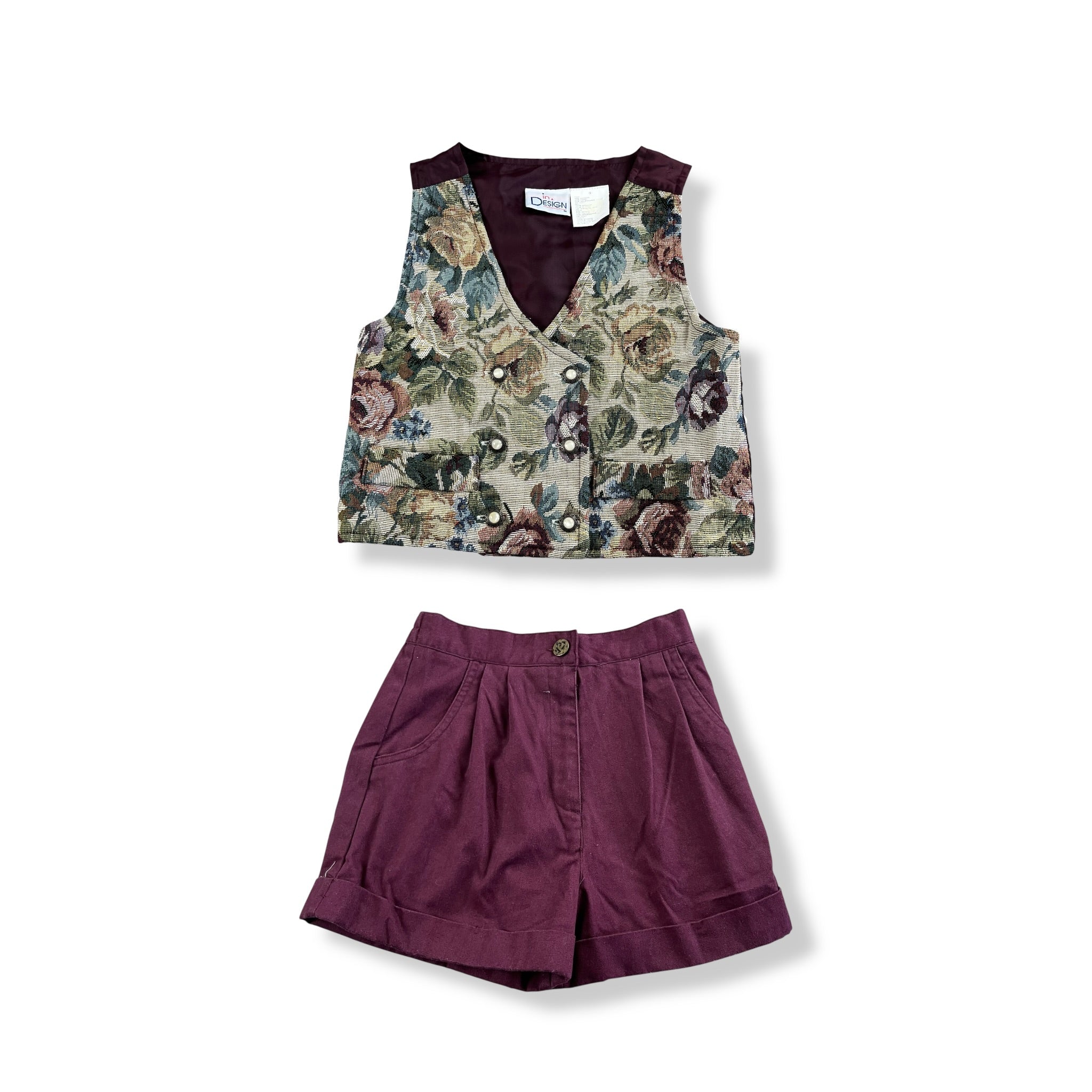 Vintage 90's Floral Set 4/5T