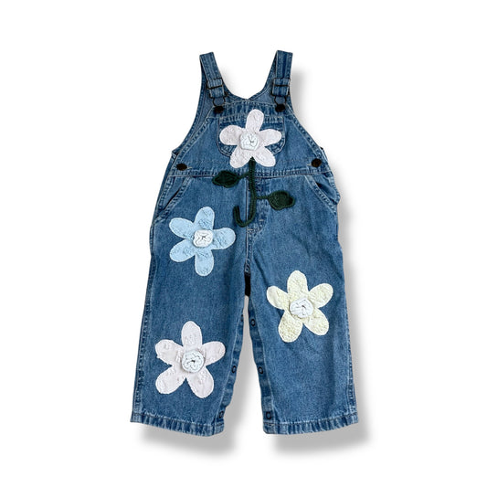 Vintage Floral Overalls 18 Months