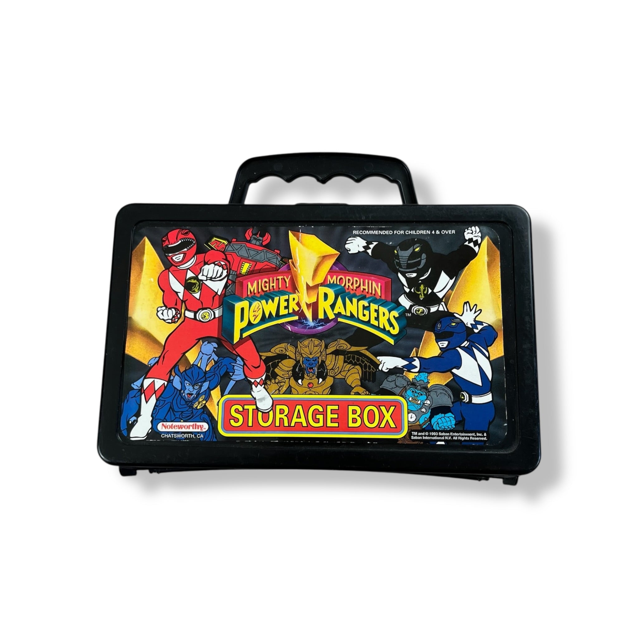 Vintage Mighty Morphin Power Rangers Storage Box