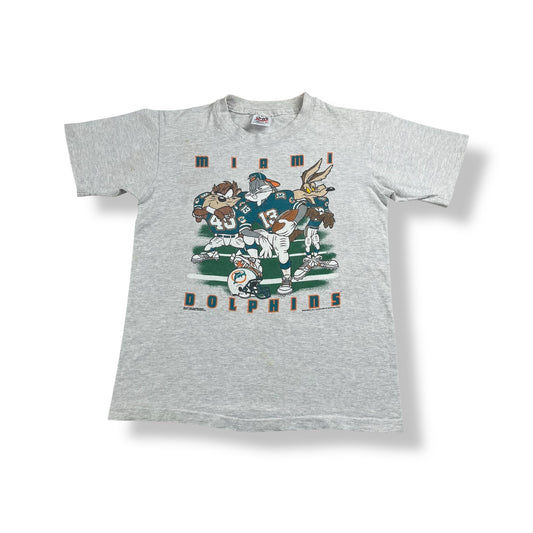 Vintage Miami Dolphins Looney Tunes T-Shirt Youth Large