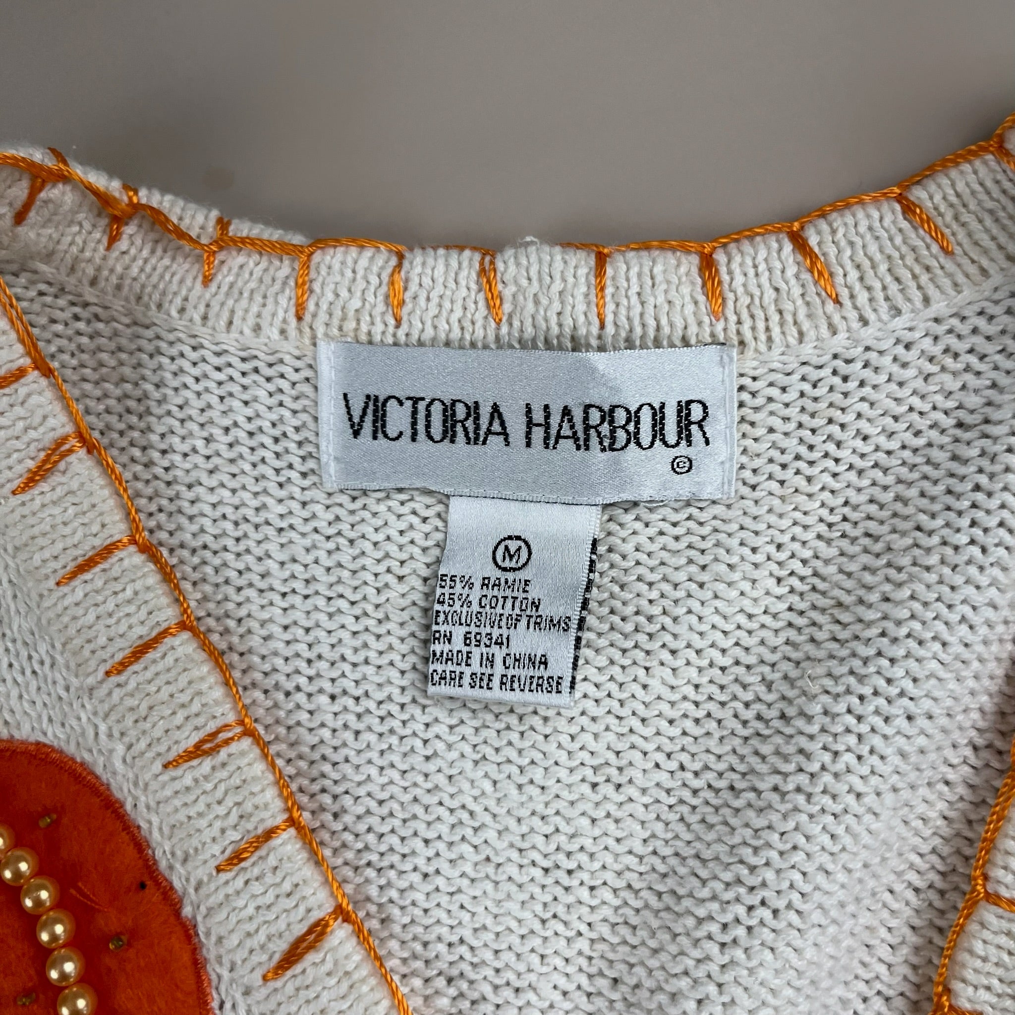 Vintage Halloween Knit Vest Adult Small