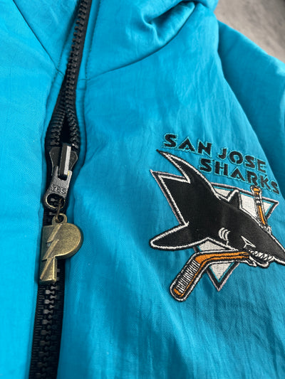 Vintage Pro Player San Jose Sharks Puffer Youth Large