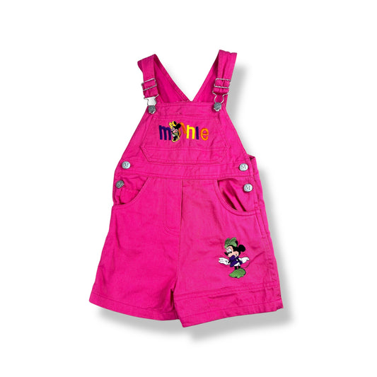Vintage Disney Minnie Mouse Shortalls 3T