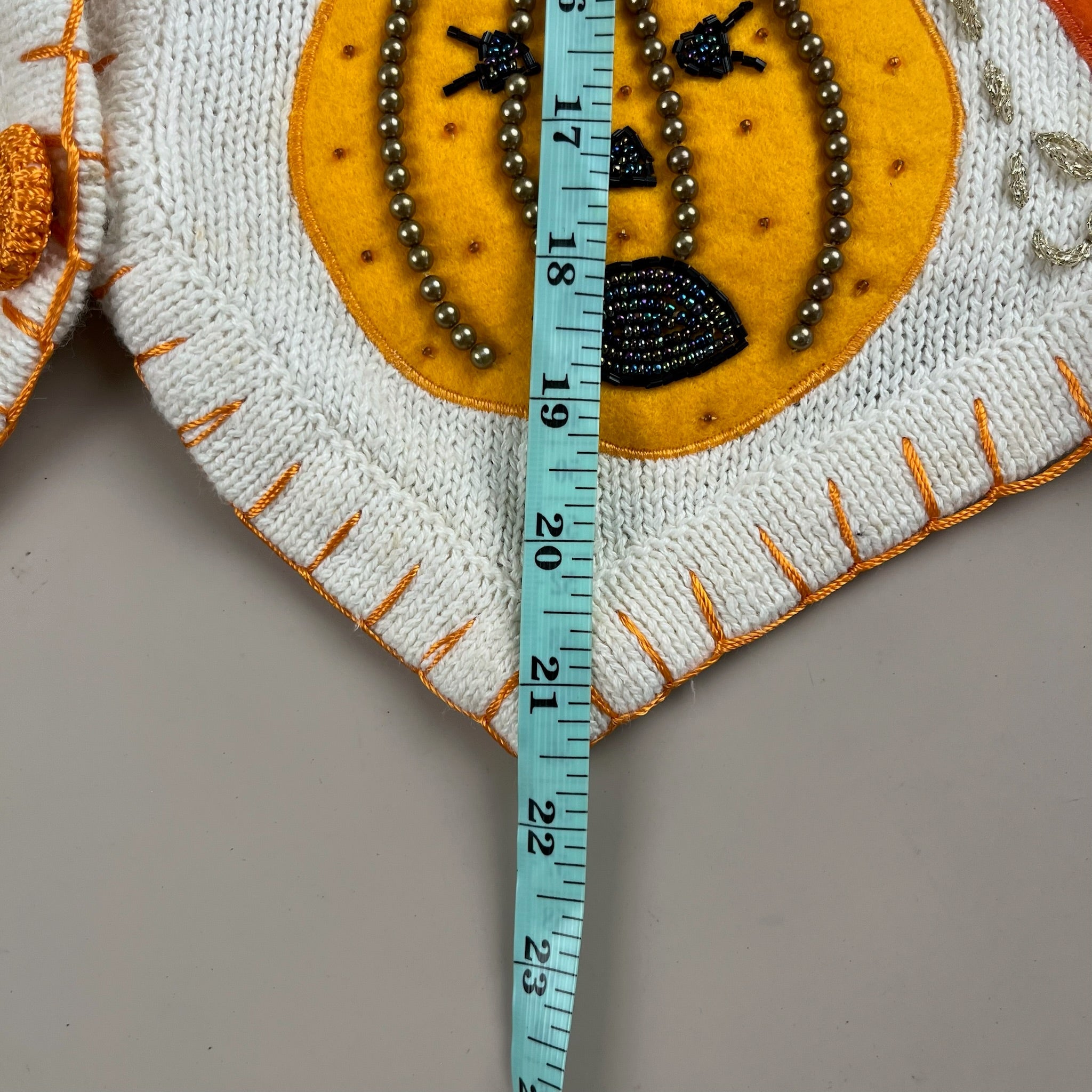 Vintage Halloween Knit Vest Adult Small