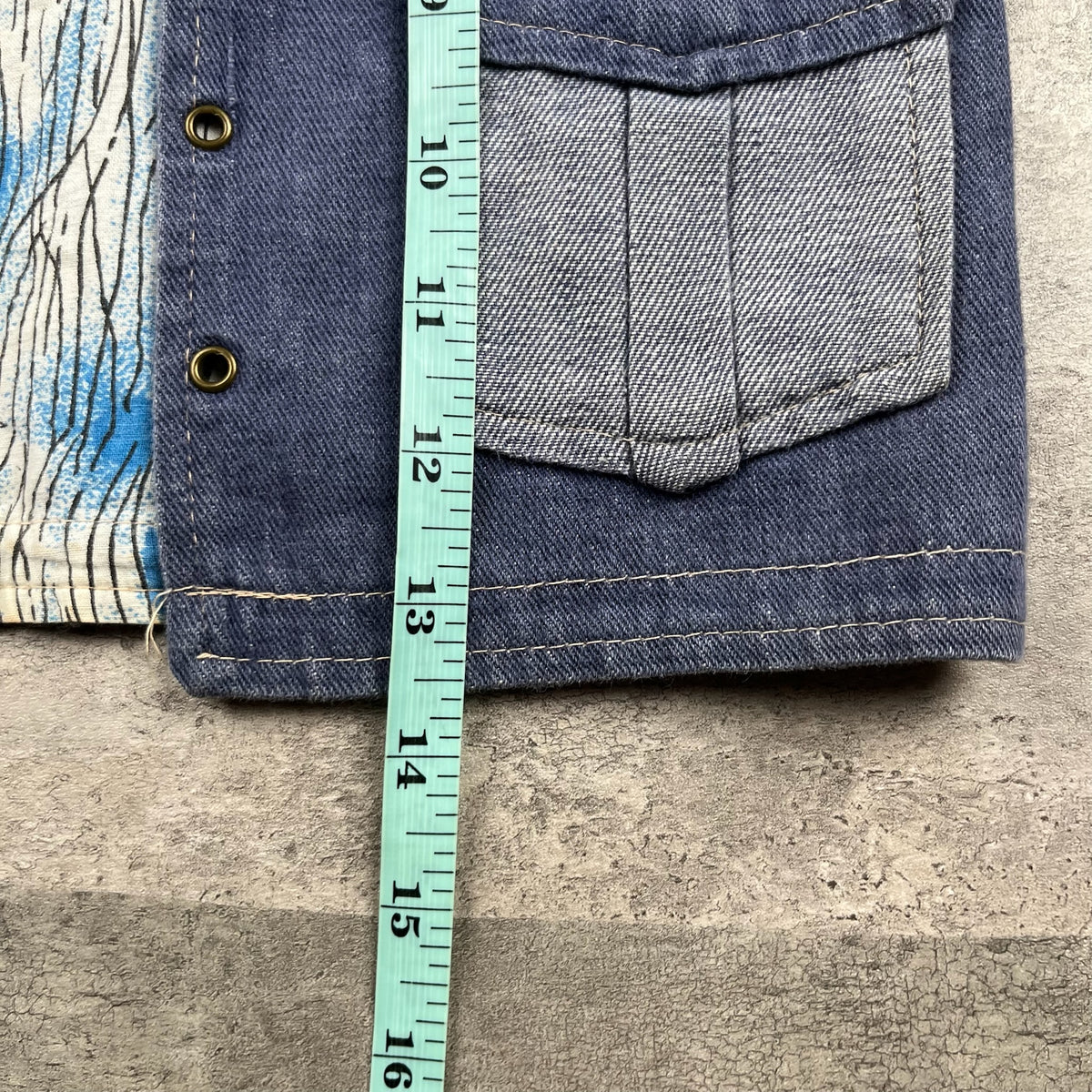 Vintage Denim Open Vest 18-24 Months