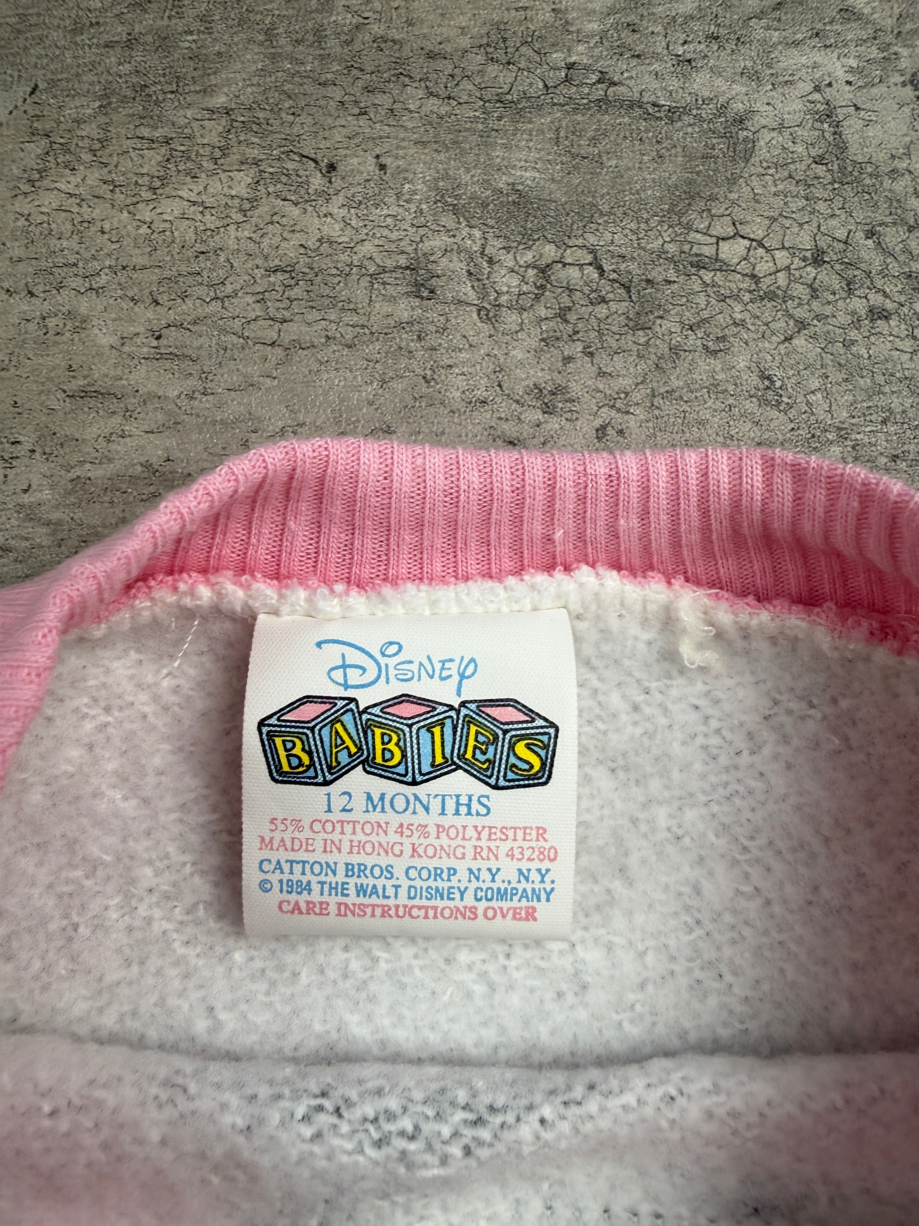 Vintage Disney Babies Minnie Mouse Sweater 9-12 Mo