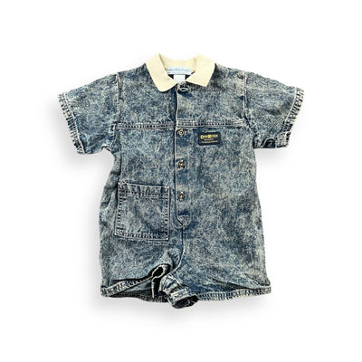 Vintage OshKosh Denim Romper 2T