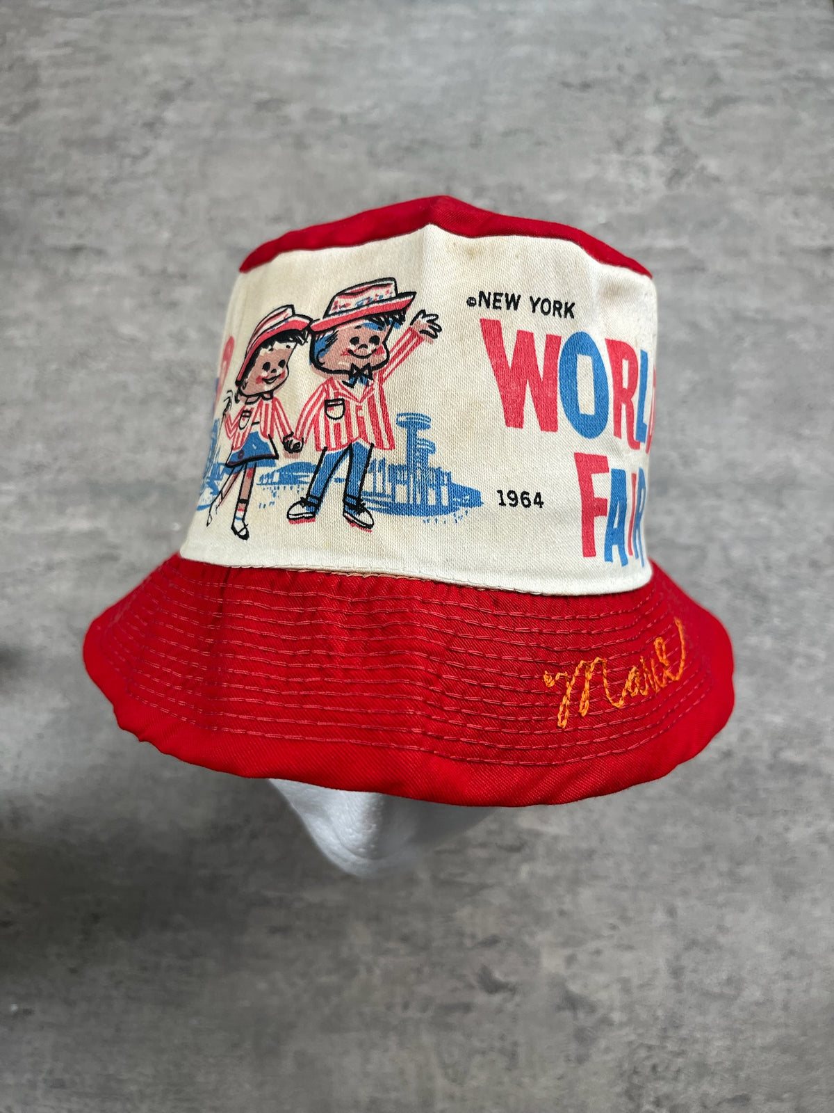 Vintage 60's World Fair Bucket Hat 2-5T