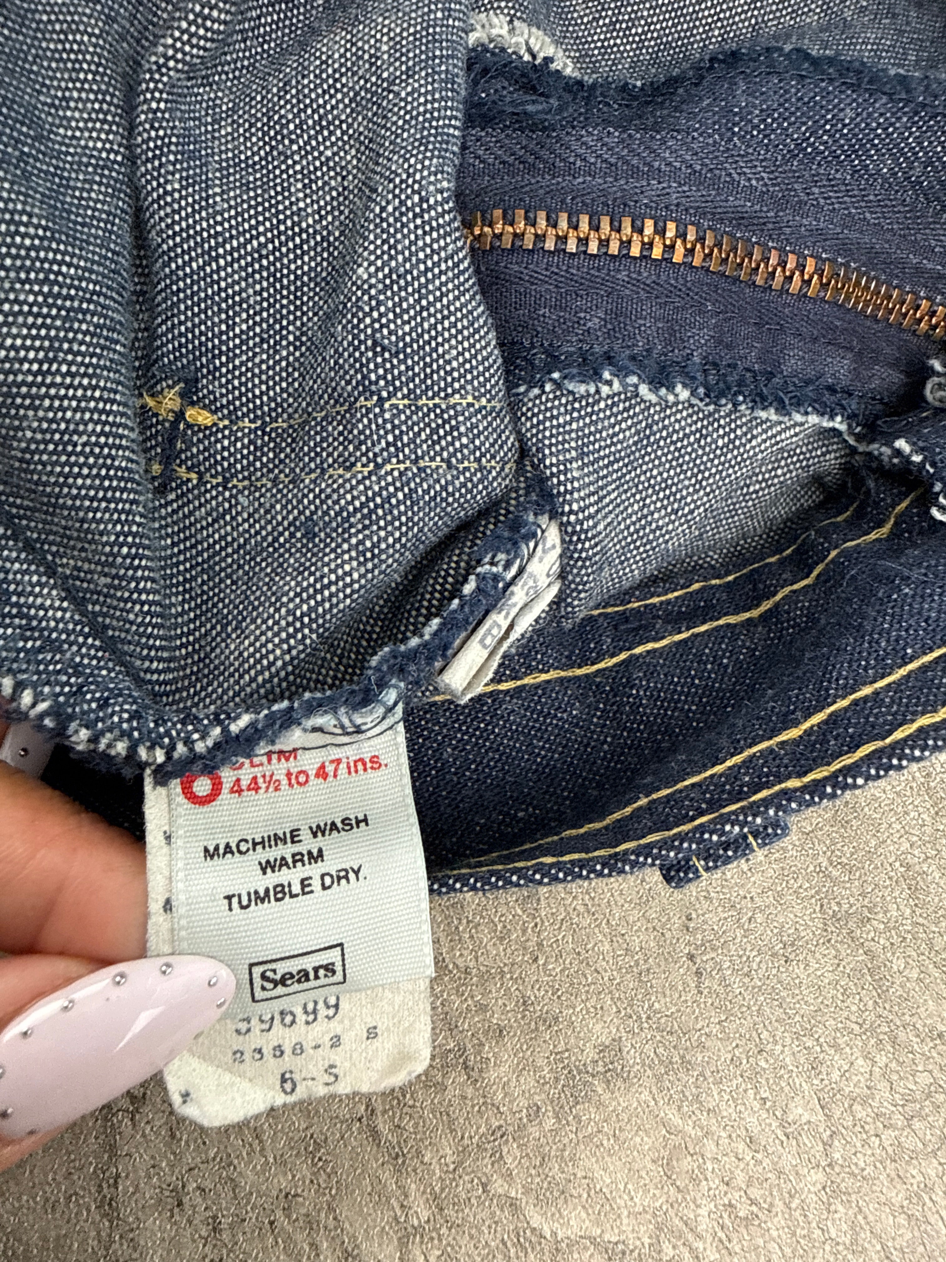 Vintage 70's Daffy Duck Denim Jeans 5/6T