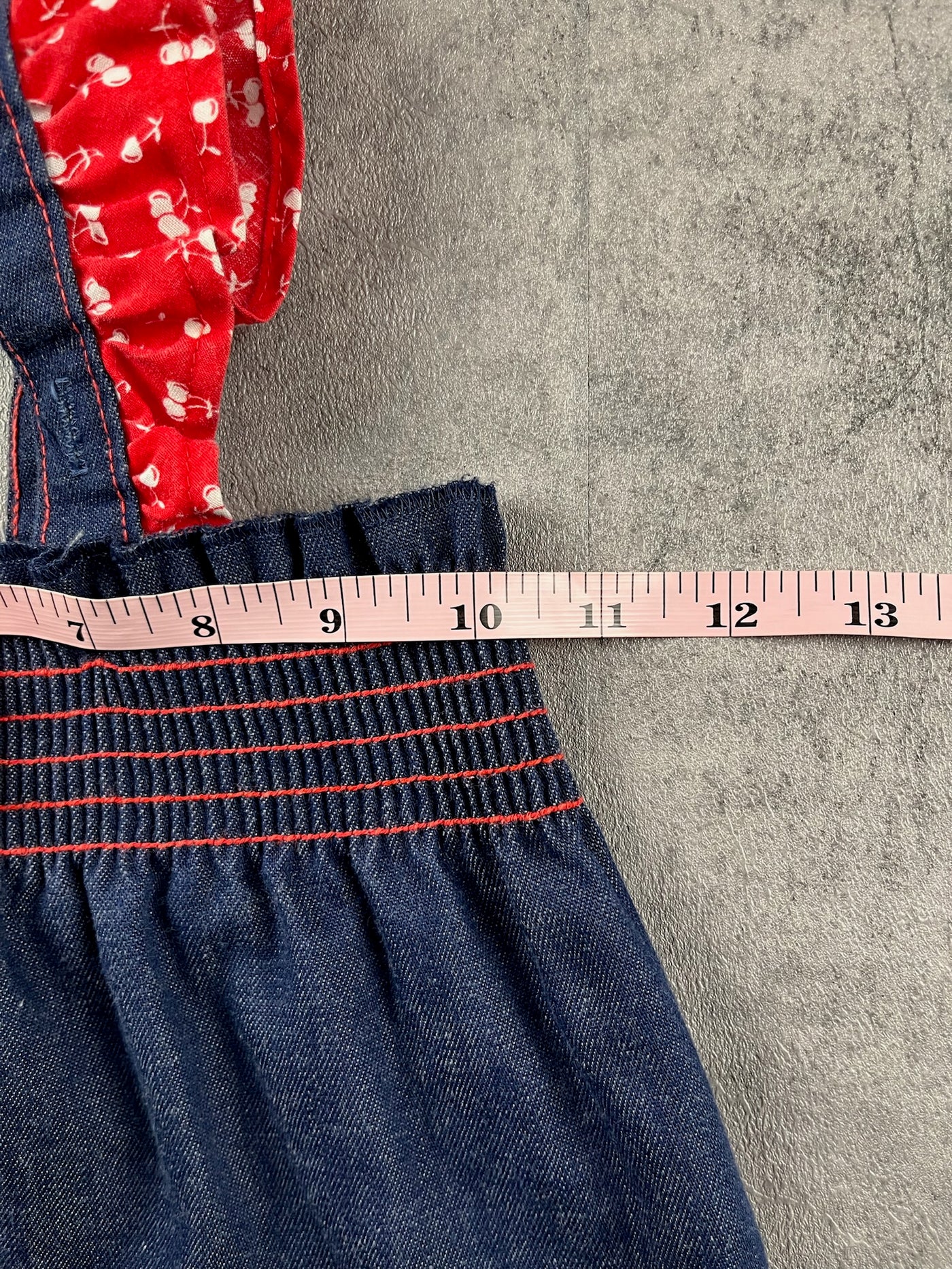 Vintage Health-tex Denim Cherry Dress 2T