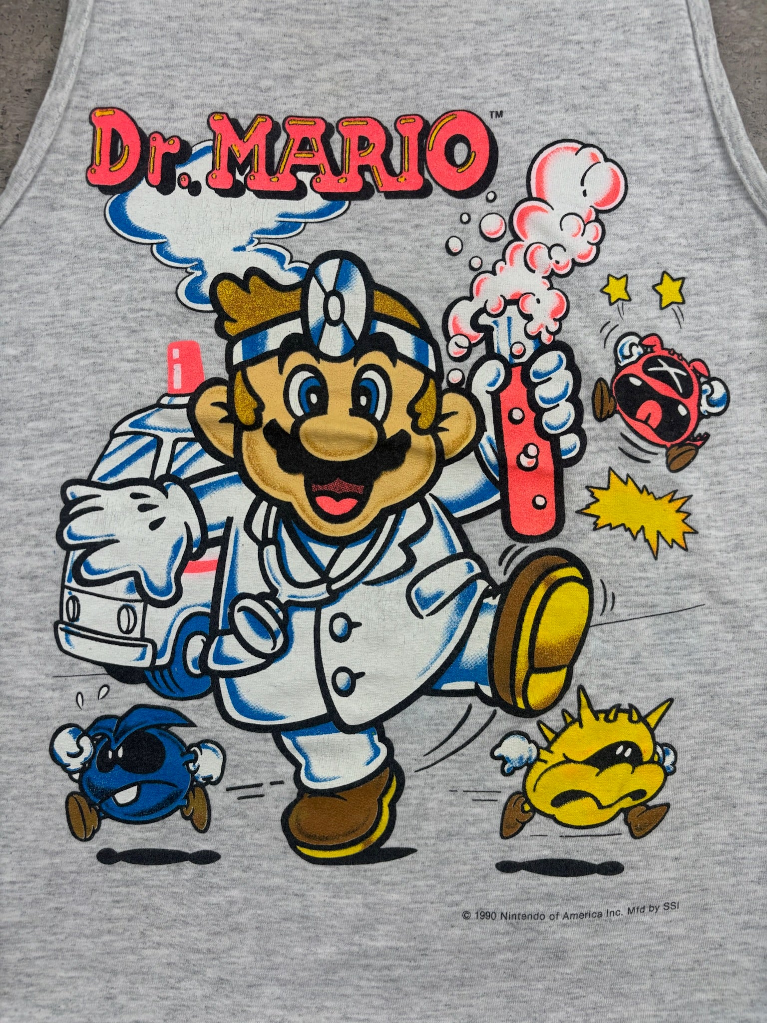 Vintage 1990 Dr Mario Tank 6/7