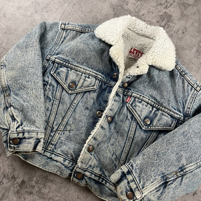 Vintage Levis Sherpa Denim Jacket 4/5T