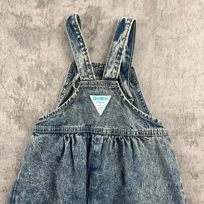 Vintage OshKosh Acidwash Overalls 2T