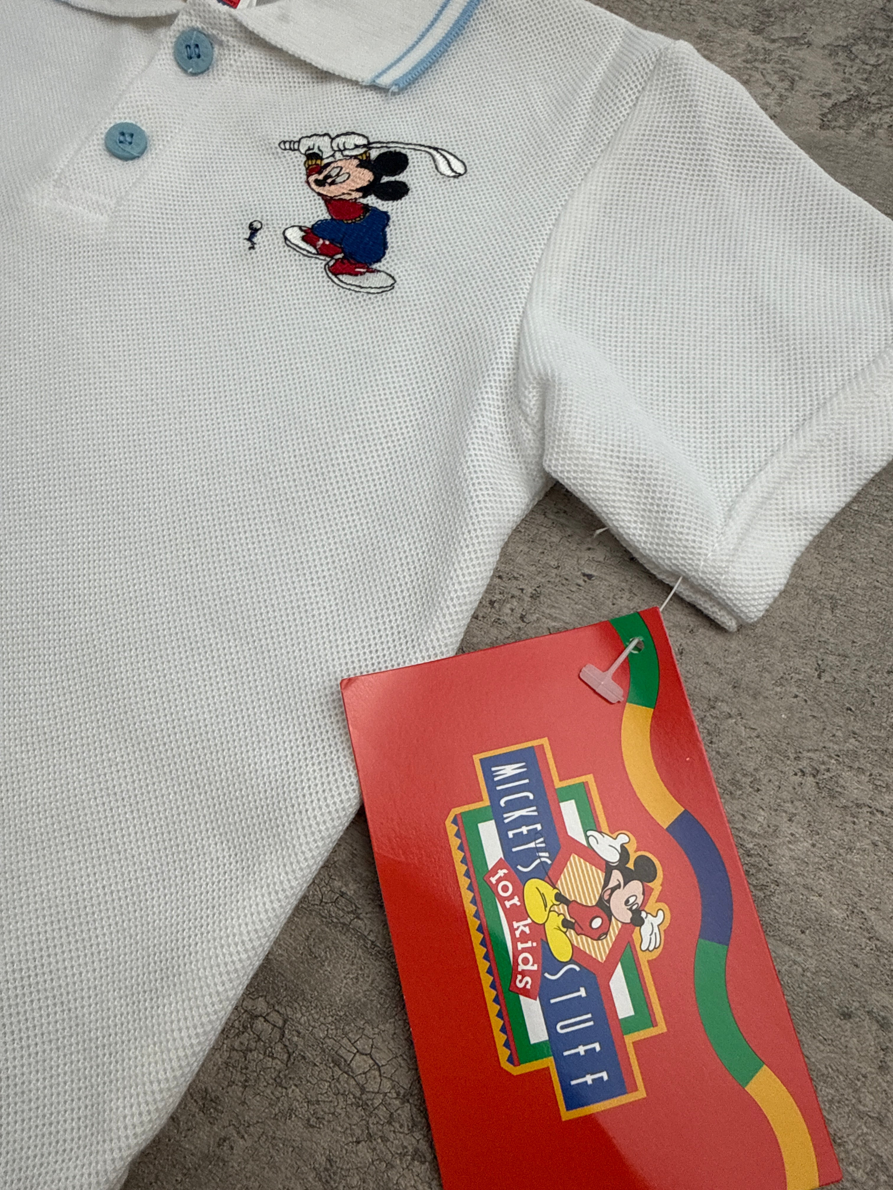 Vintage Deadstock Mickey Mouse Golf Polo 2T