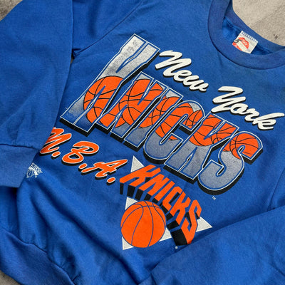 Vintage New York Knicks Crewneck Youth Medium