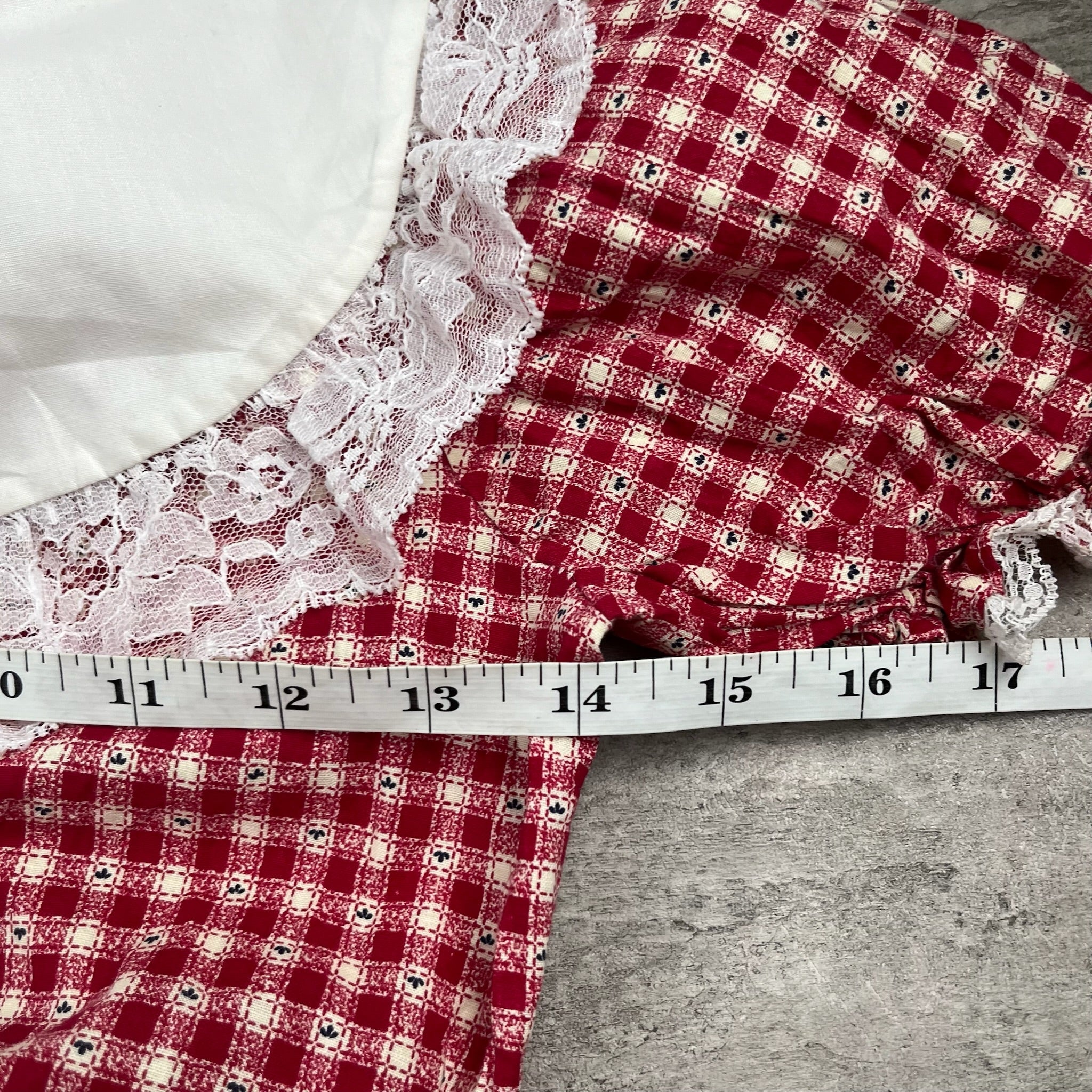 Vintage Gigham Frilly Dress 6T