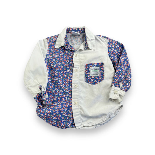 Vintage Guess Floral Button Up 2T