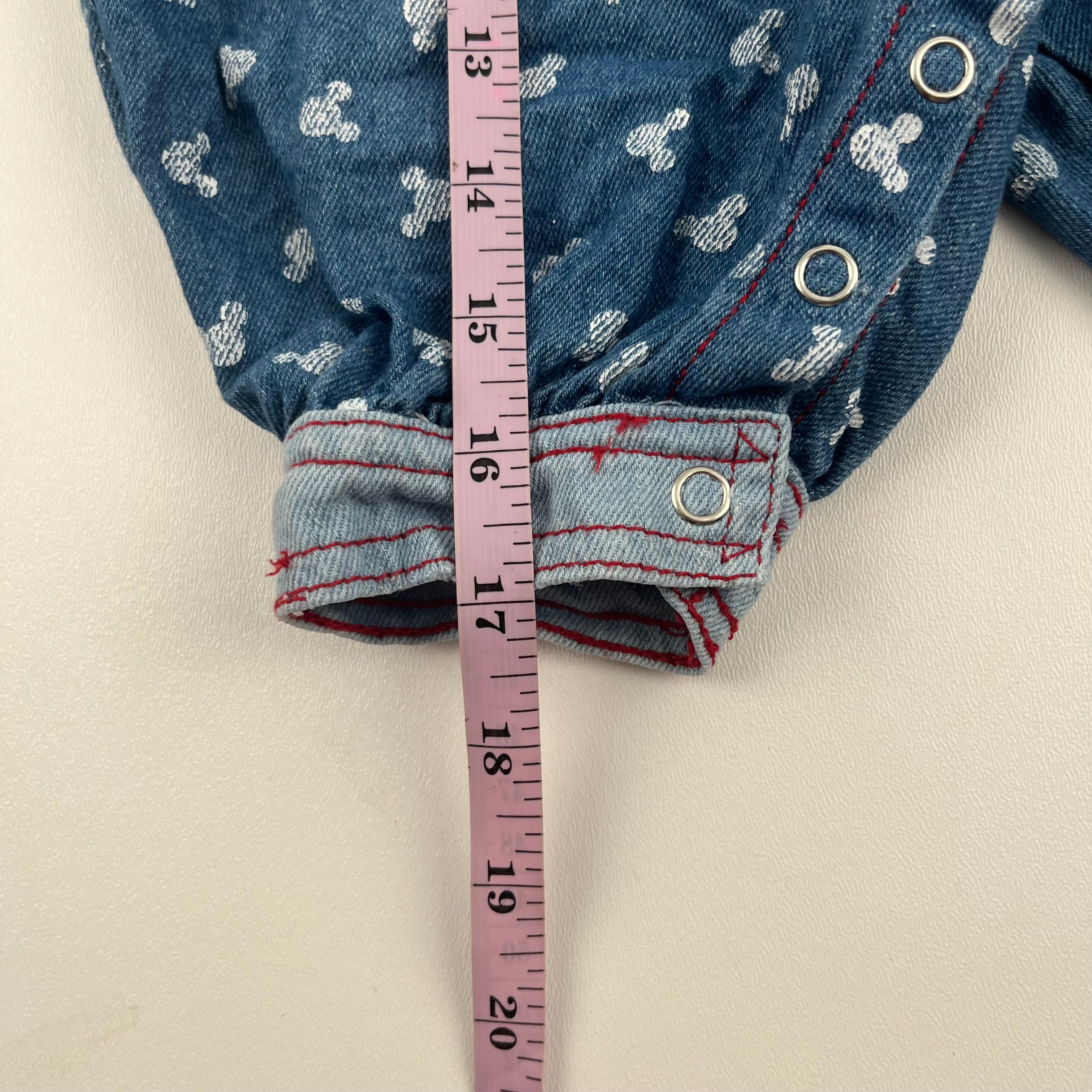 Vintage Mickey & Minnie Romper 9 Mo