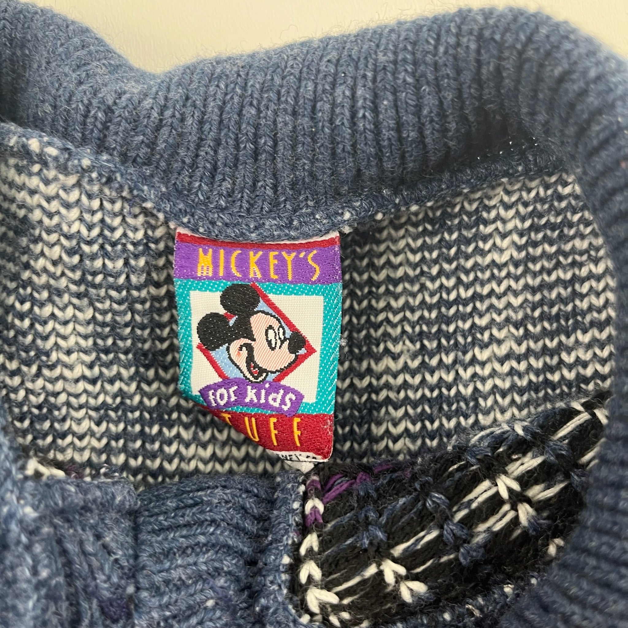 Vintage Mickey & Minnie Mouse Knit Cardigan 4/5T