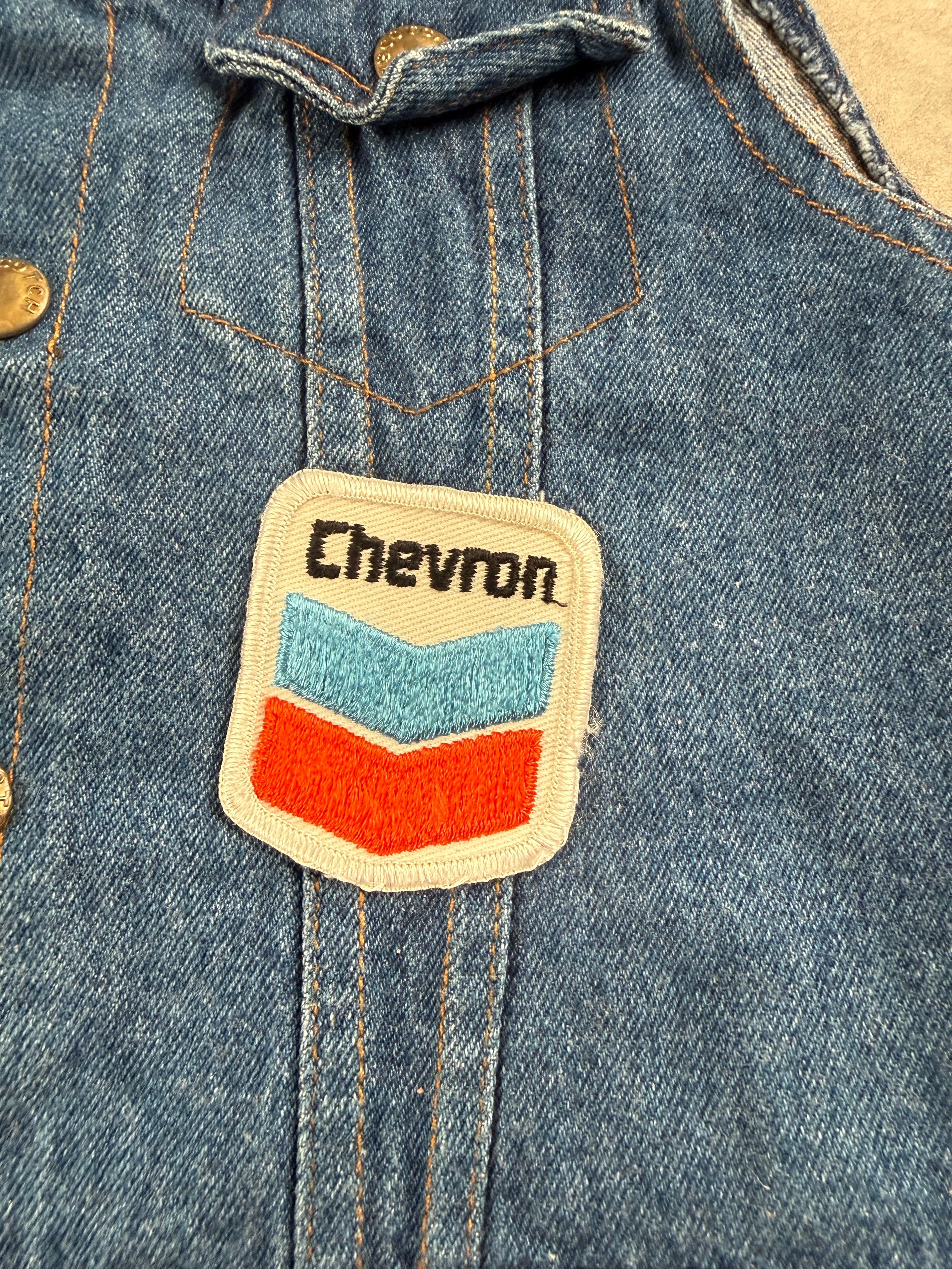 Vintage Chevron Denim Vest 18 Months