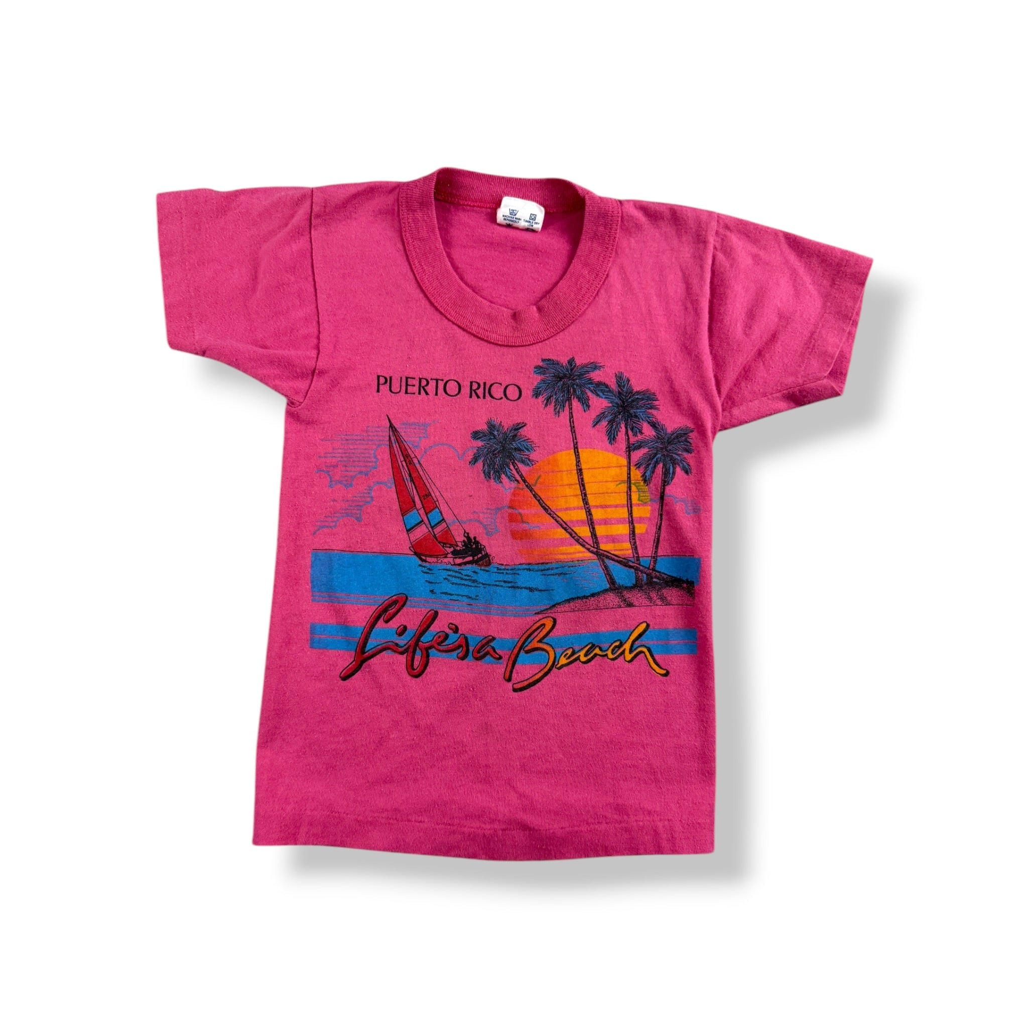 Vintage Puerto Rico Souvenir Shirt 3/4T