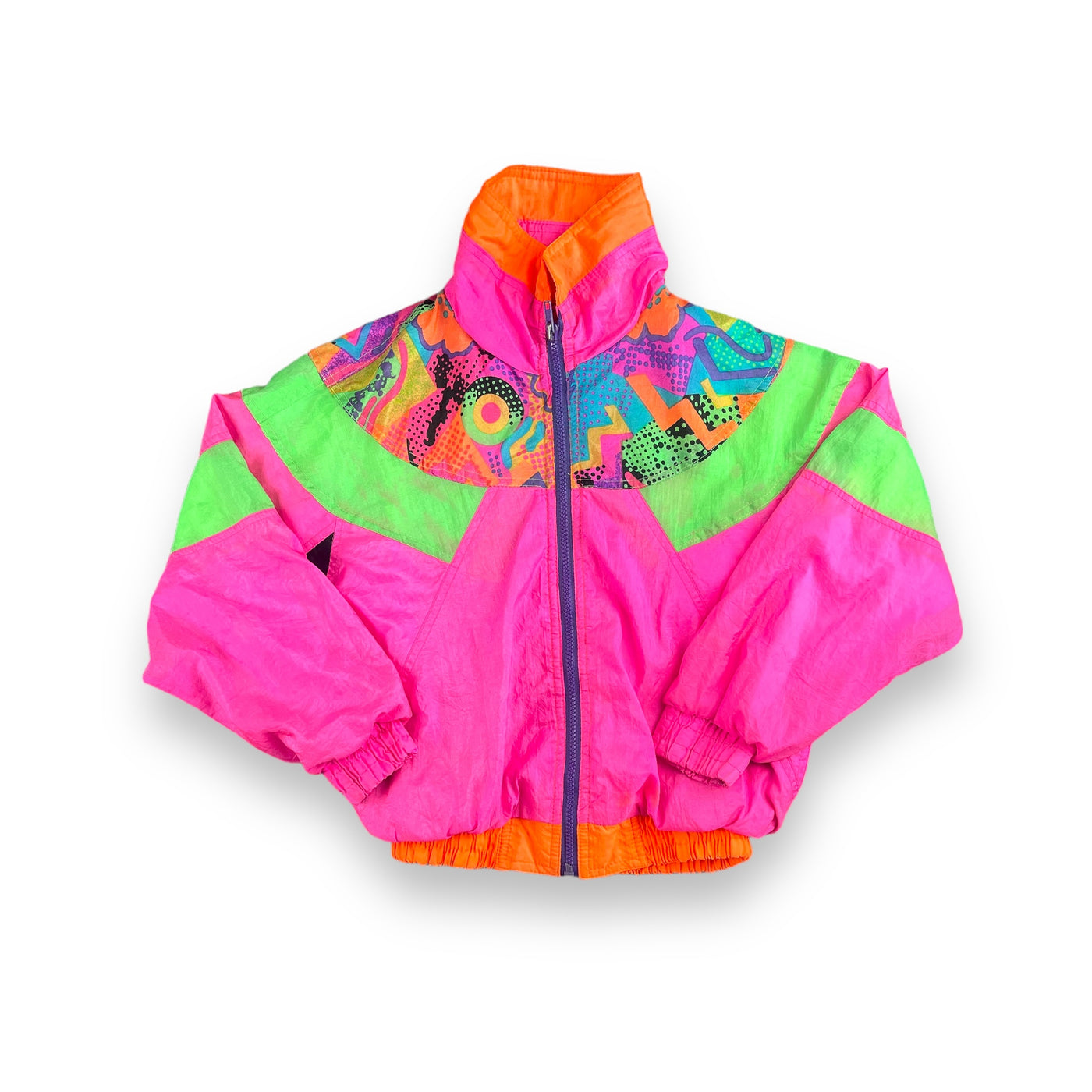 Vintage Neon Windbreaker 7/8