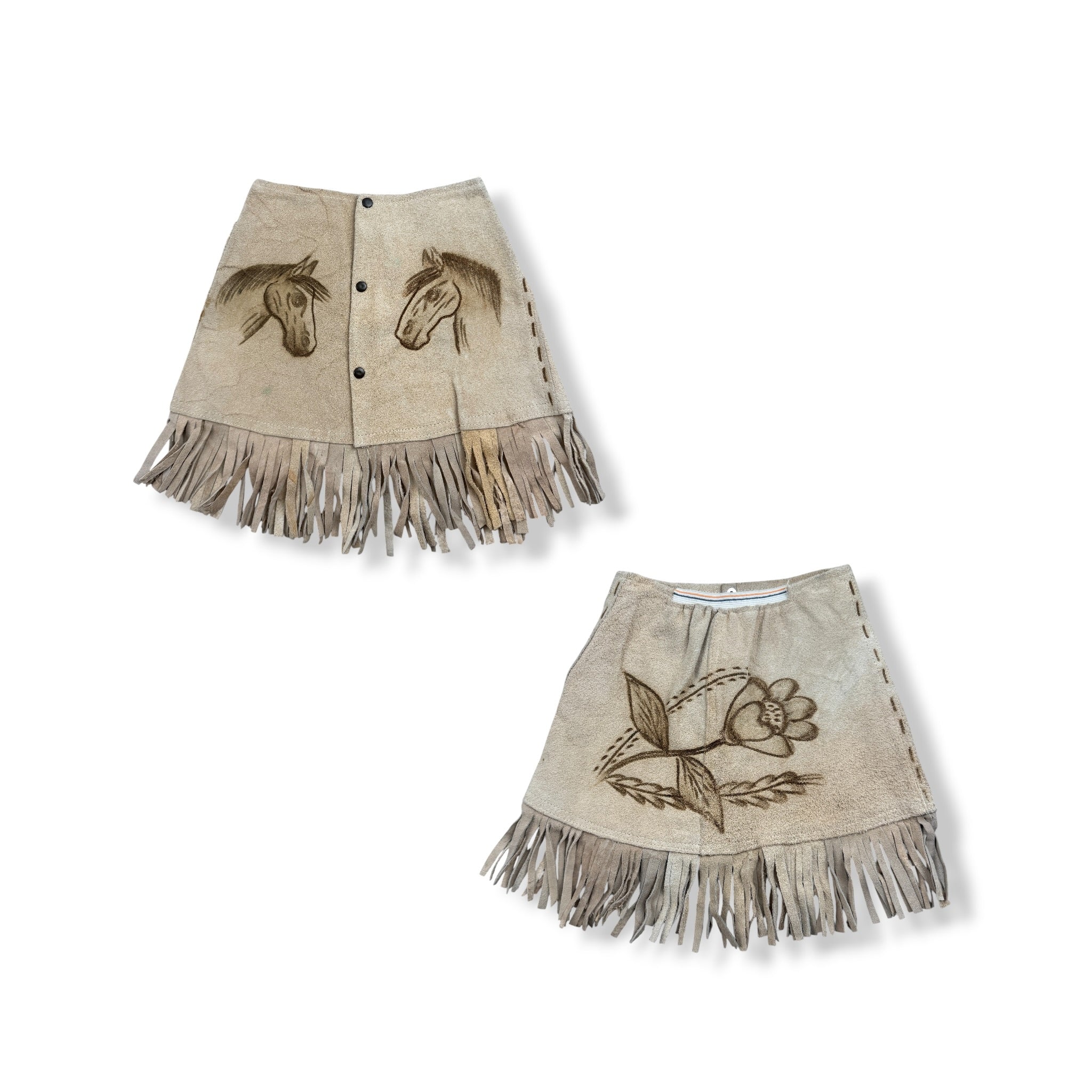 Vintage Western Fringe Skirt 4T