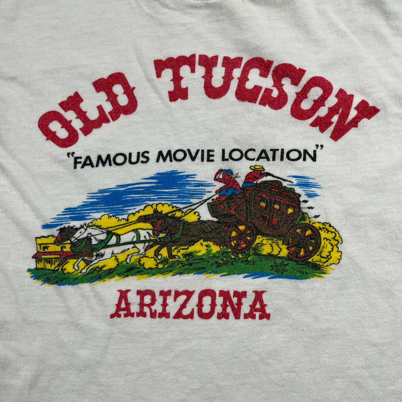 Vintage 60’s Old Tucson Arizona Souvenir T-Shirt 3/4T
