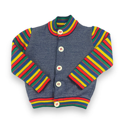 Vintage 70’s Rainbow Cardigan Sweater 18 Months