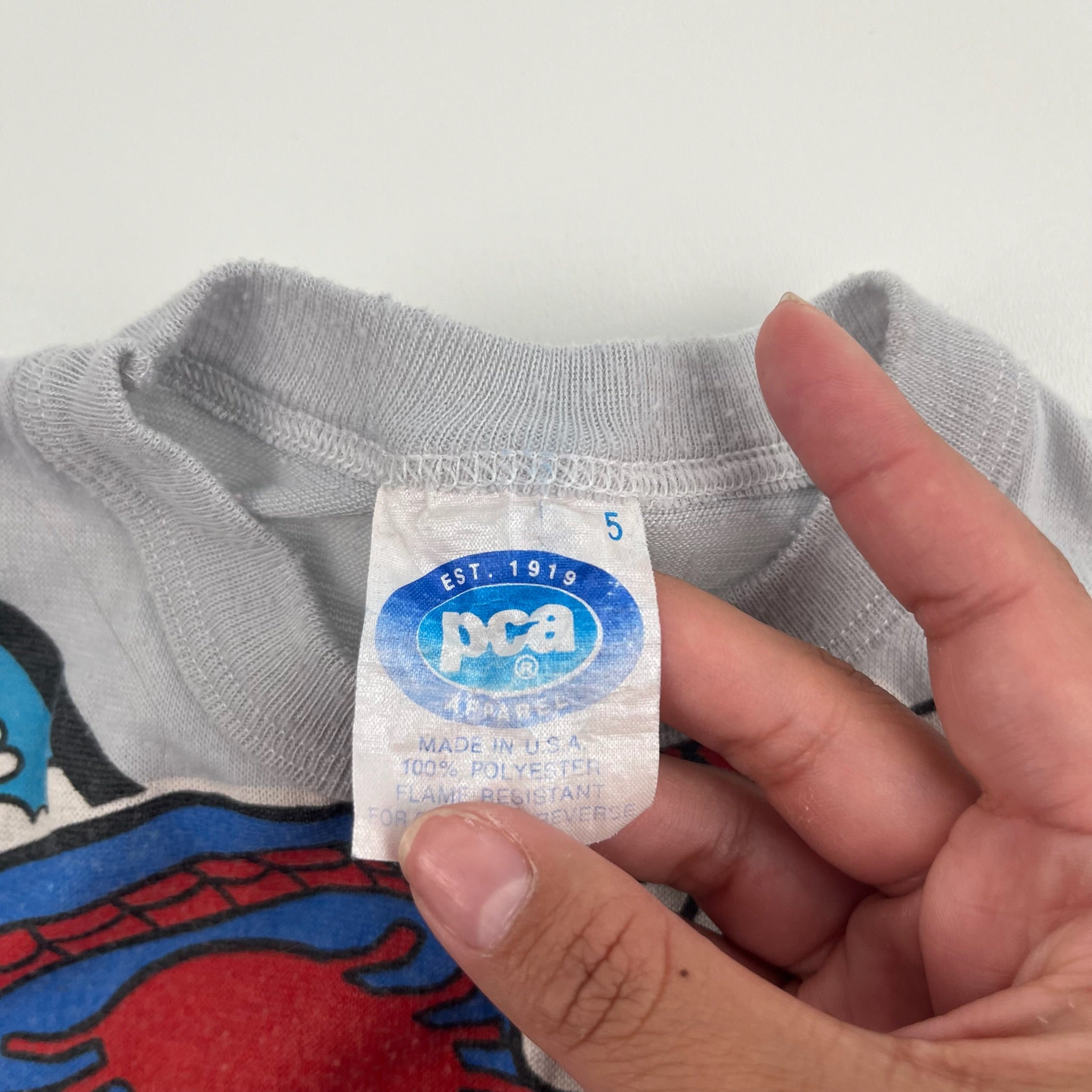 Vintage Spiderman Pj Top 2T