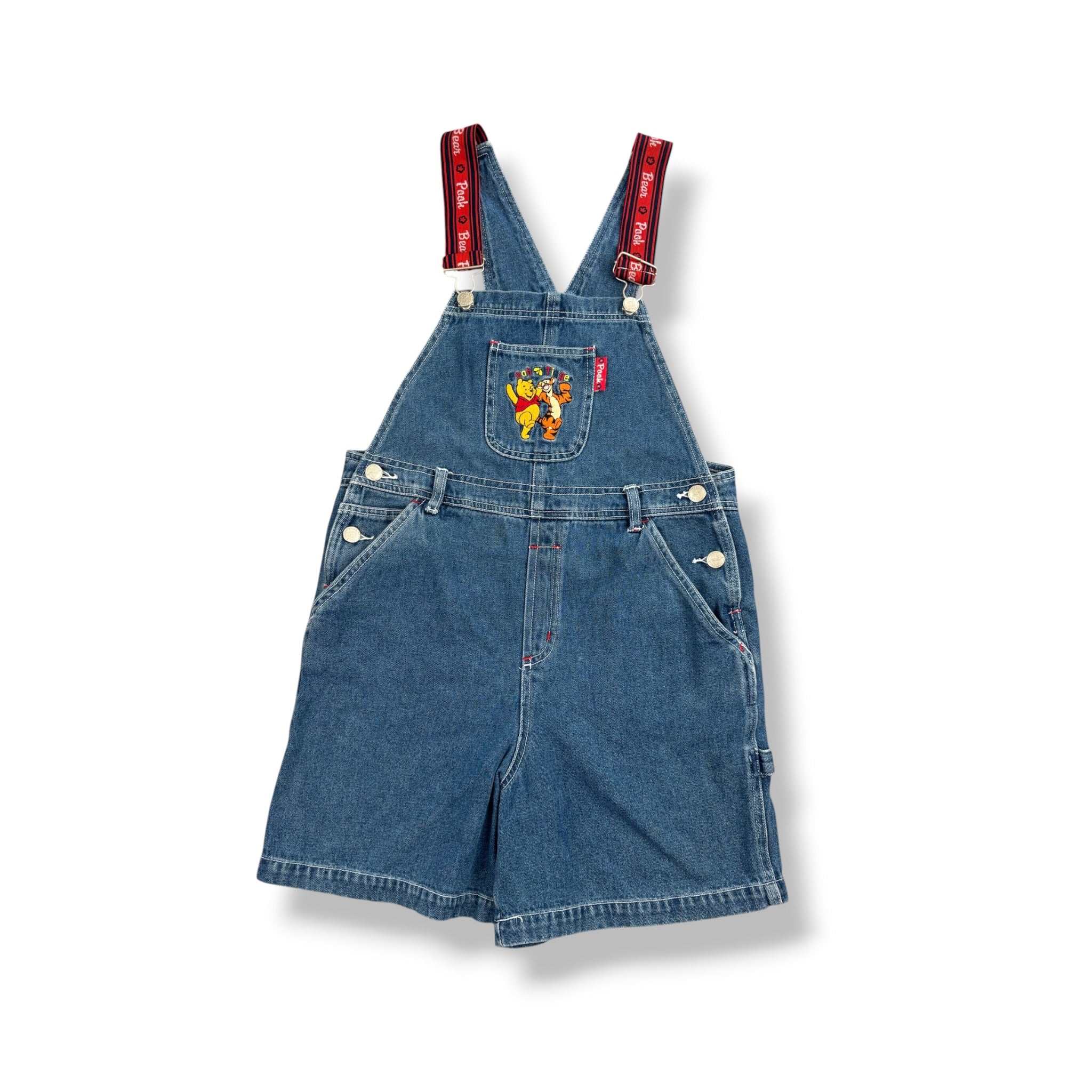 Vintage Winnie The Pooh Shortalls Youth M