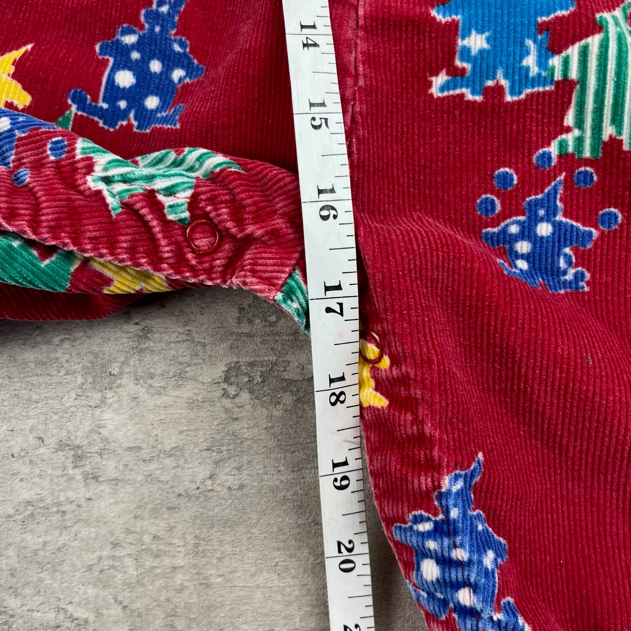 Vintage OshKosh Clown Print Vestback 18-24 Months