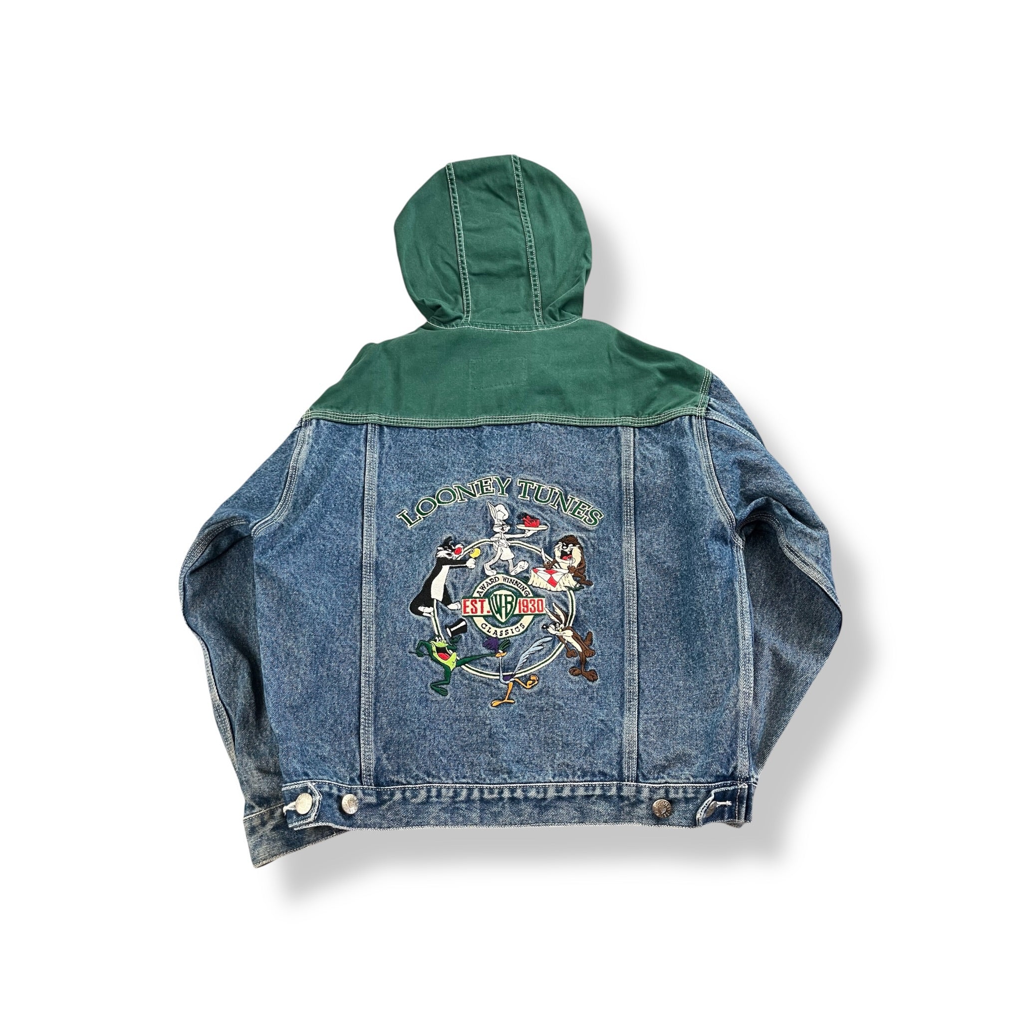 Vintage Looney Tunes Denim Jacket Youth Large