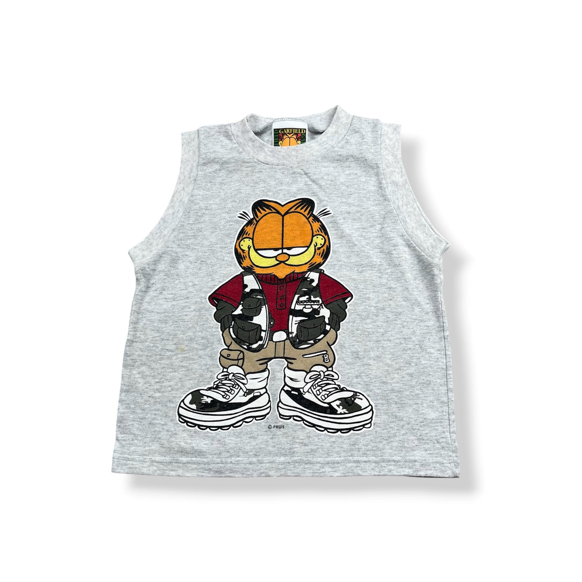 Vintage Garfield Muscle Tank 3/4T