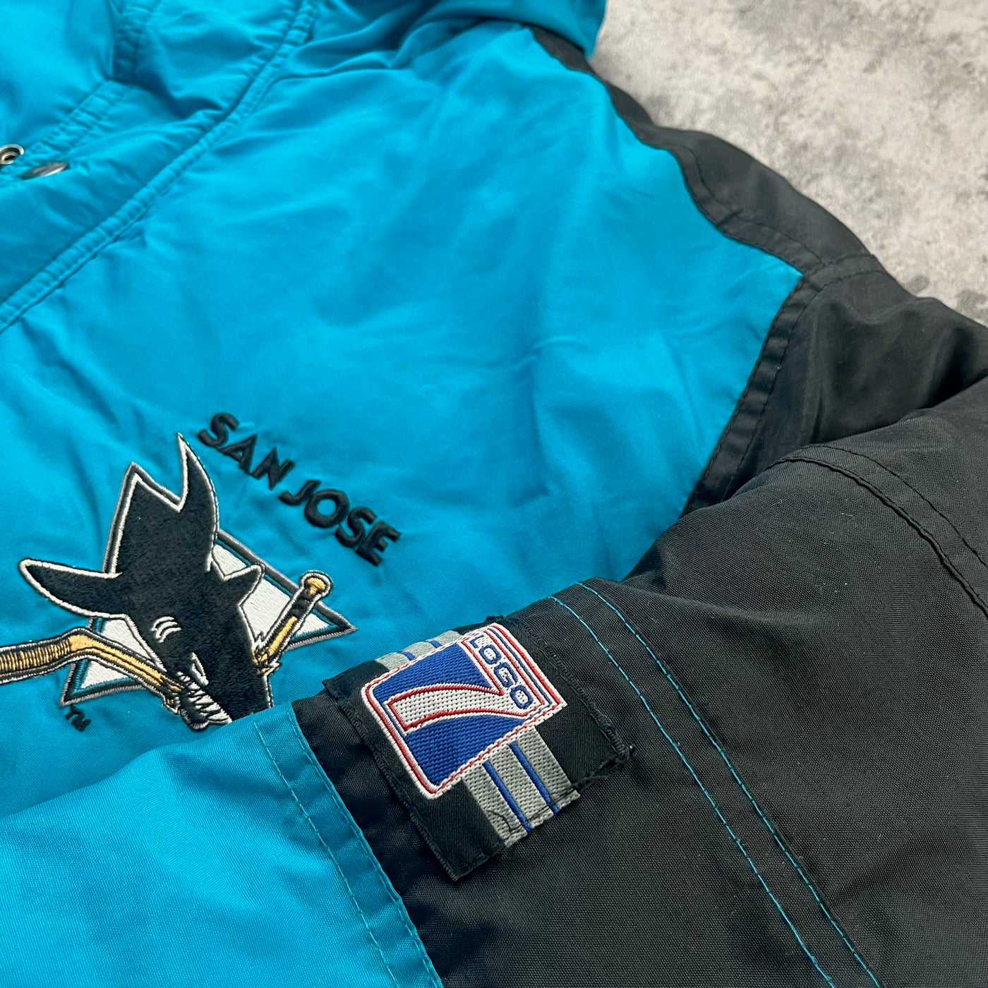 Vintage San Jose Sharks Puffer Jacket Youth Large