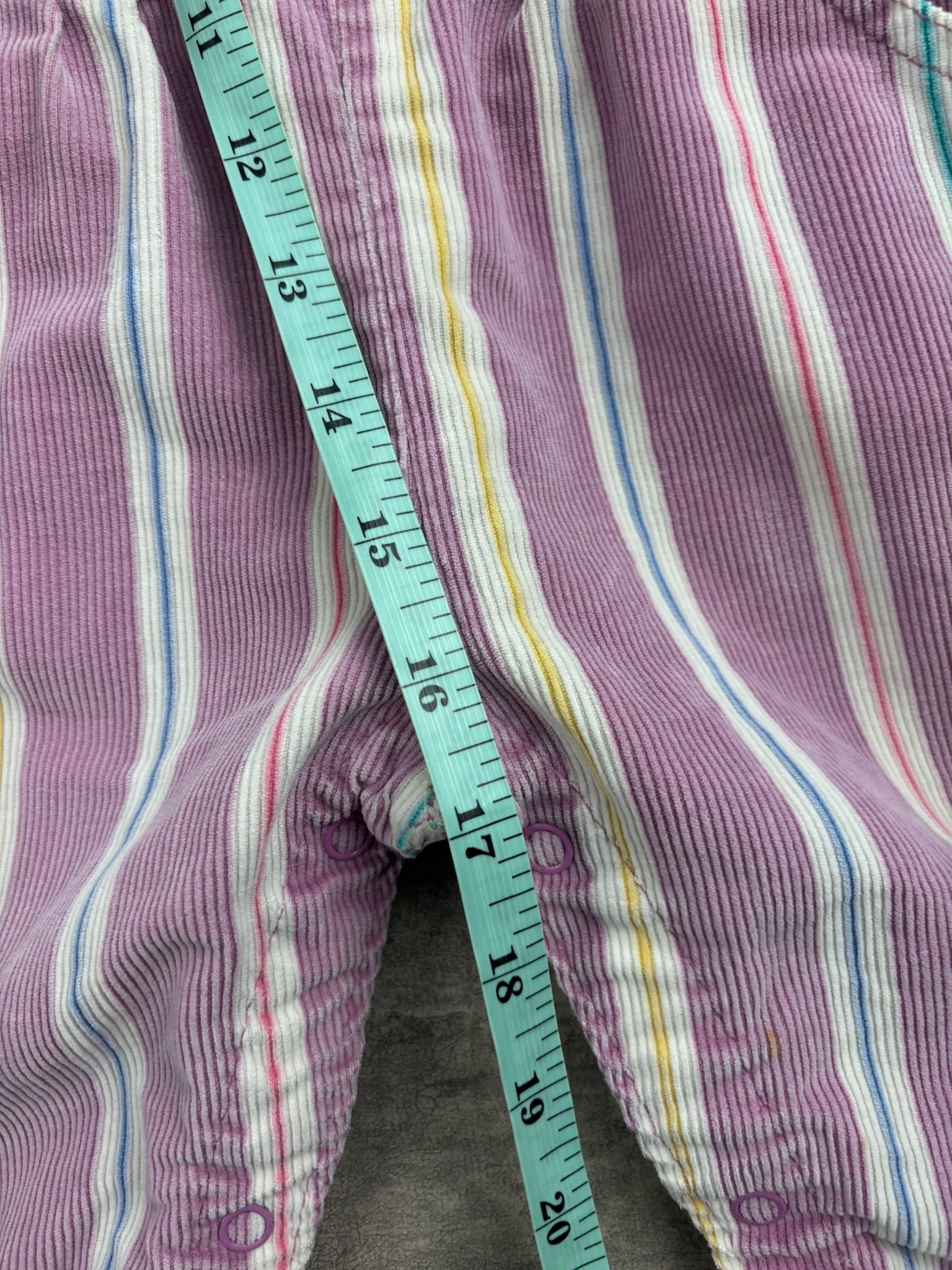 Vintage OshKosh Striped Overalls 2T