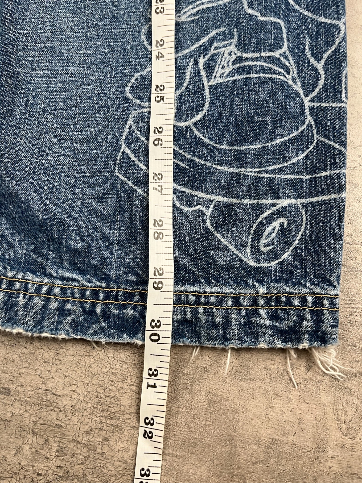 Vintage Flamehead Denim 7/8