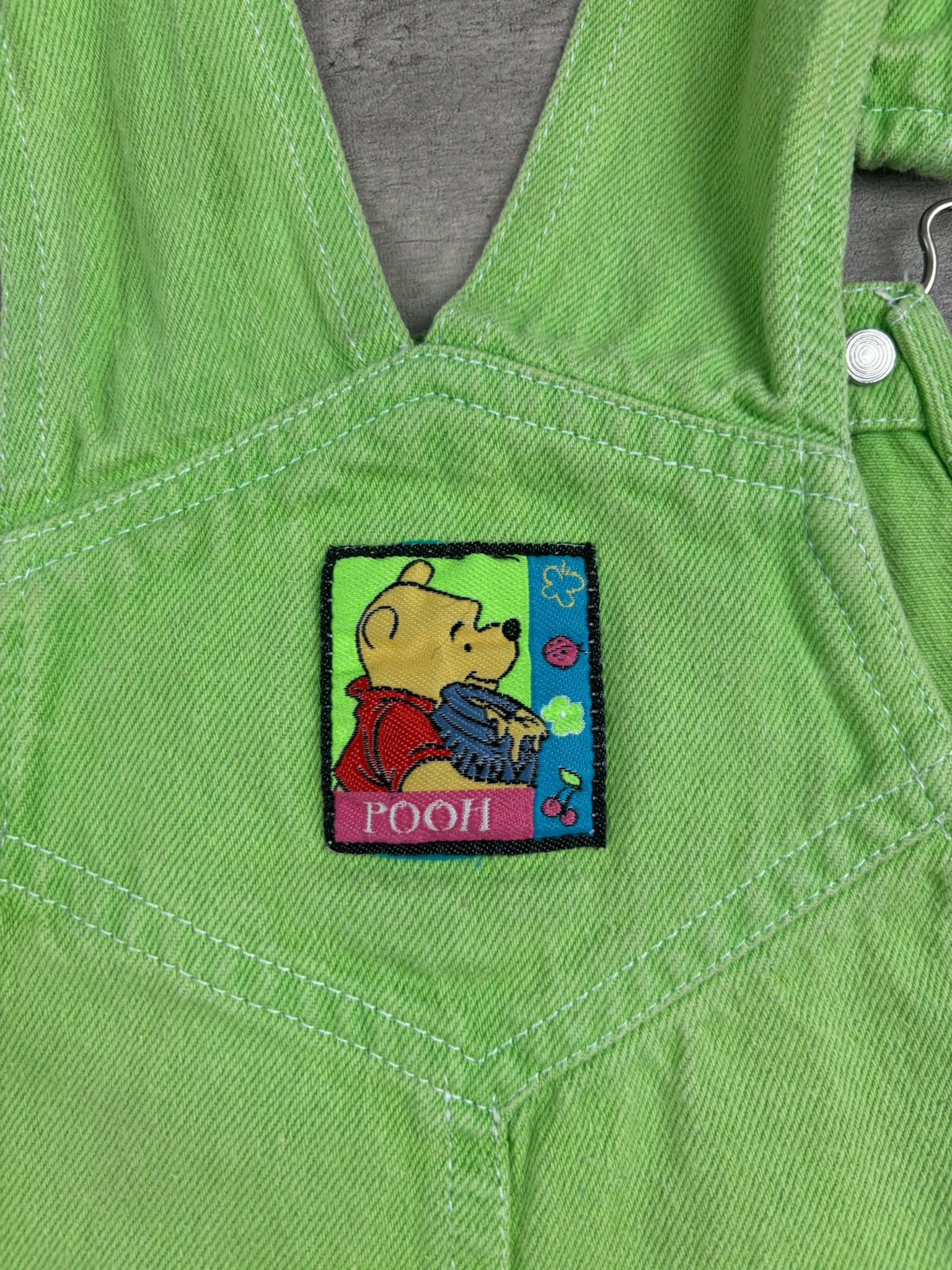 Vintage Winnie The Pooh Shortalls Youth Medium