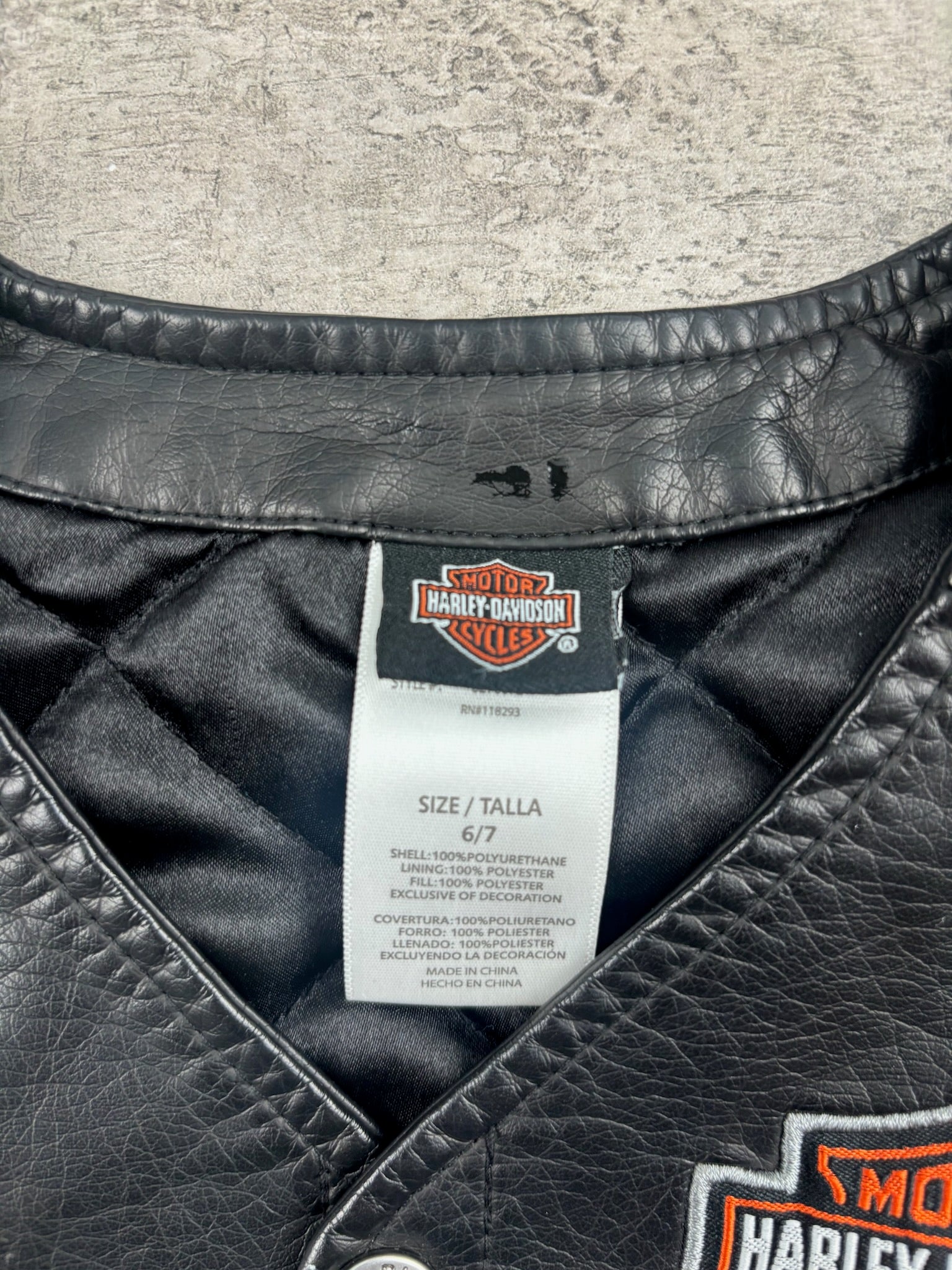 Vintage Harley Davidson Vest 4-6T