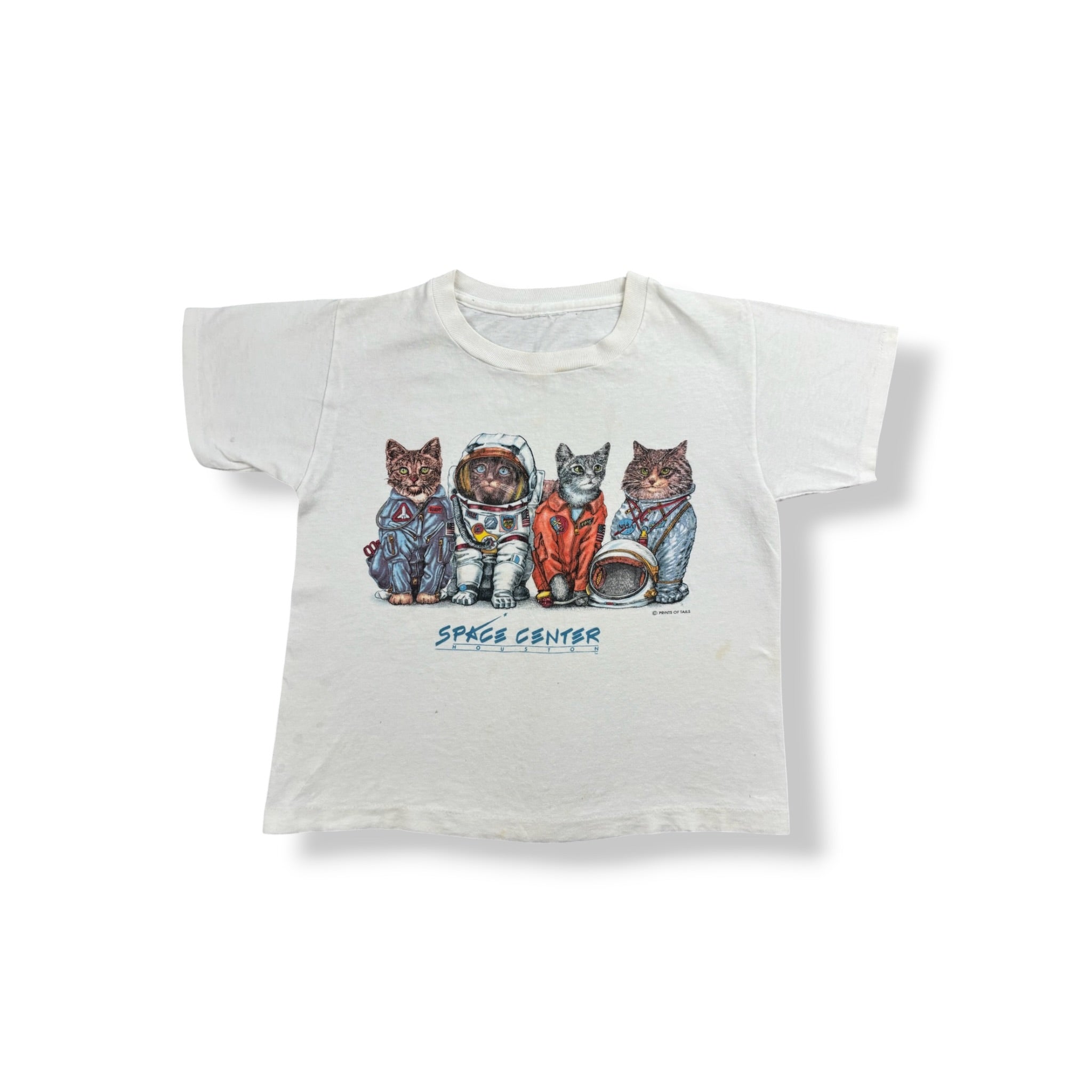 Vintage Houston Space Center Cat Astronauts 5T