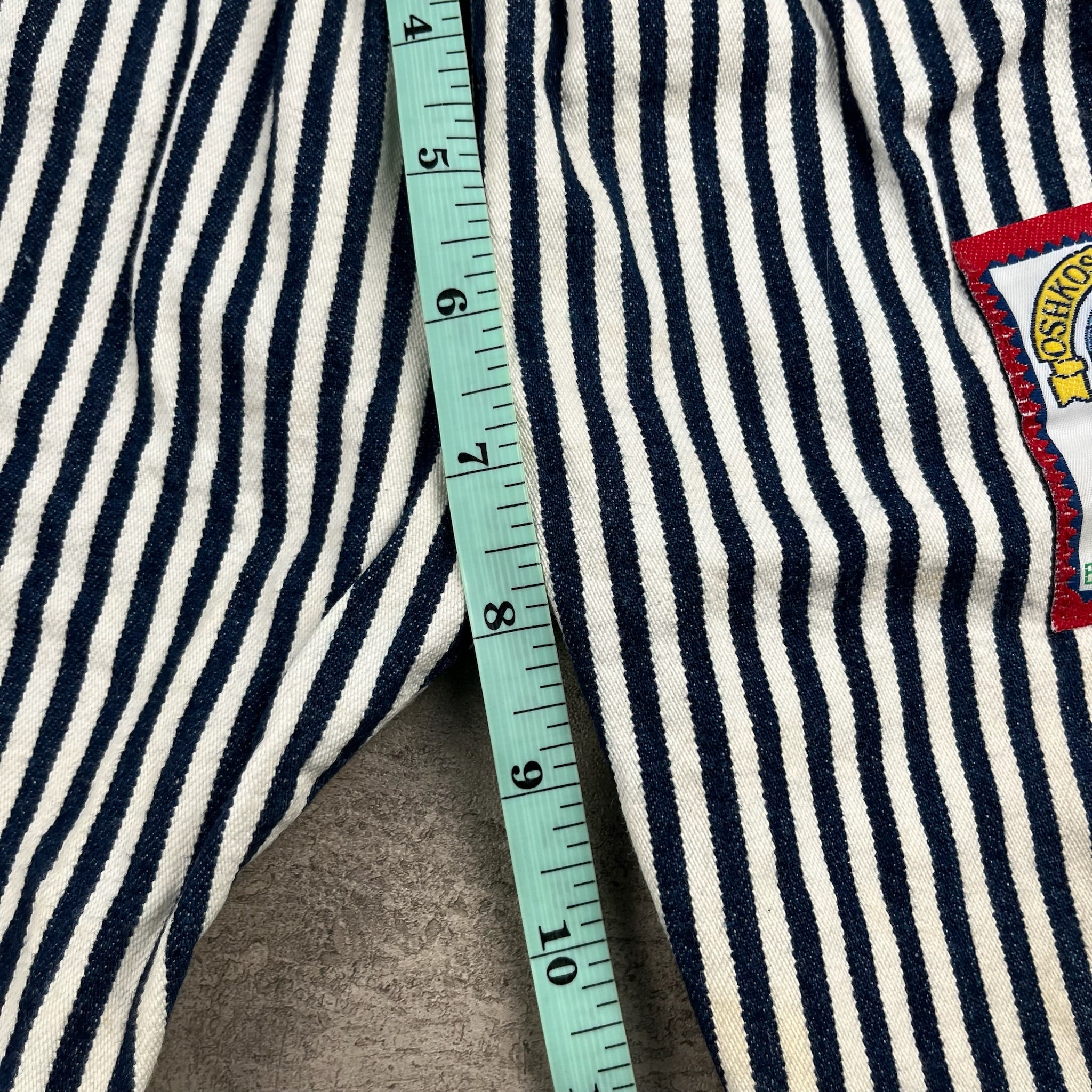 Vintage OshKosh Striped Jeans 12-18 Mo