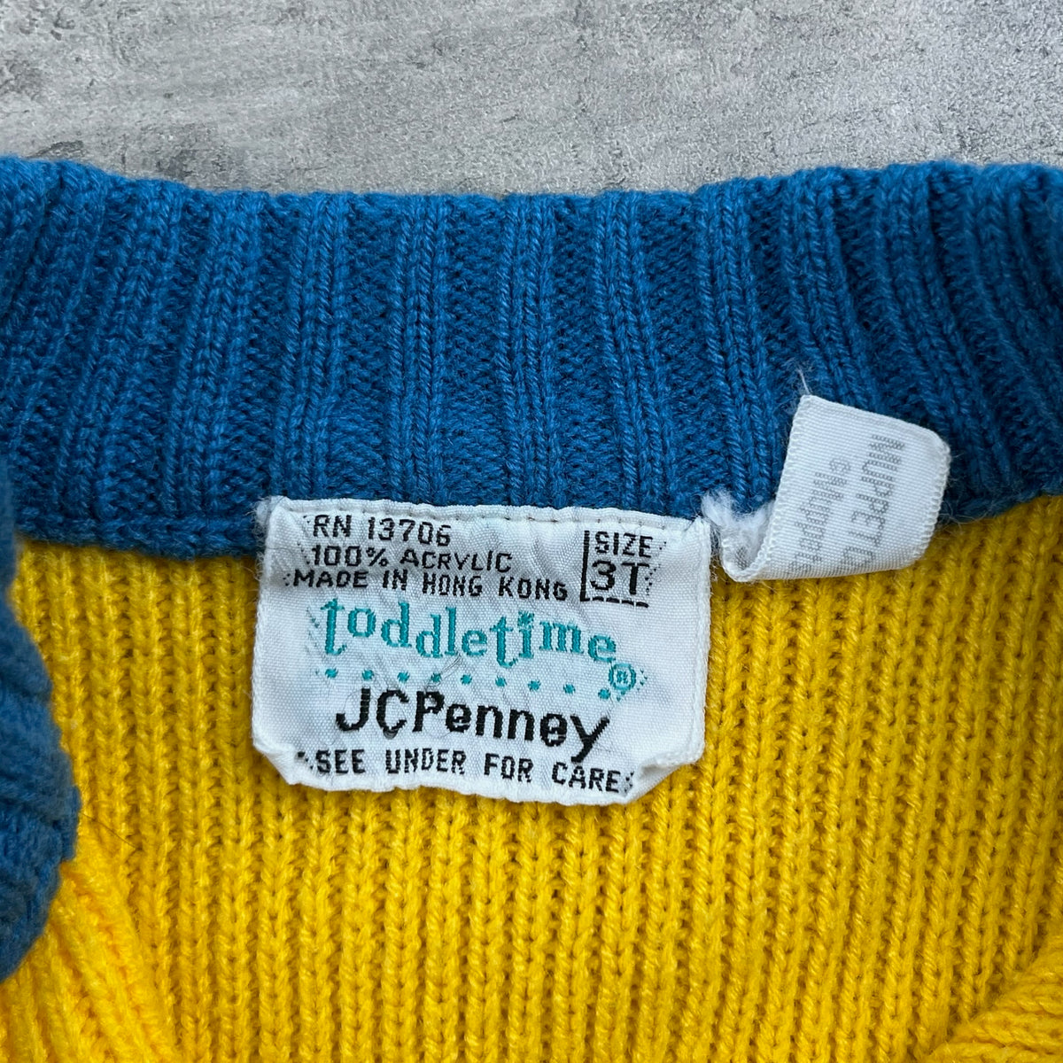 Vintage Cookie Monster Knit 12 Months