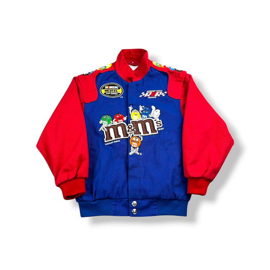 Vintage Chase Authentic Nascar M&M Racer Jacket Youth Medium 7/8