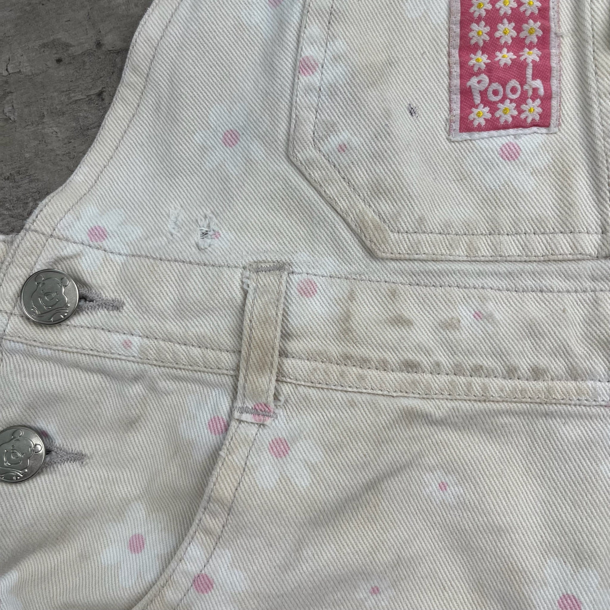 Vintage Winnie The Pooh Shortalls 6/7
