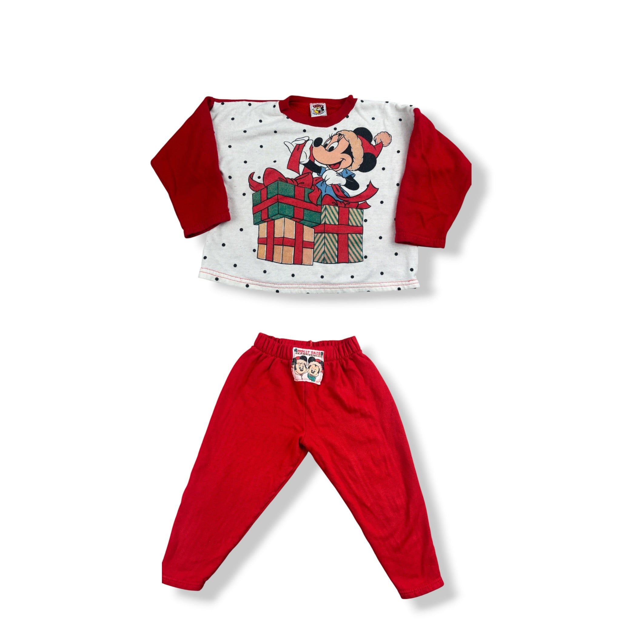 Vintage Minnie Mouse Christmas Set 3T