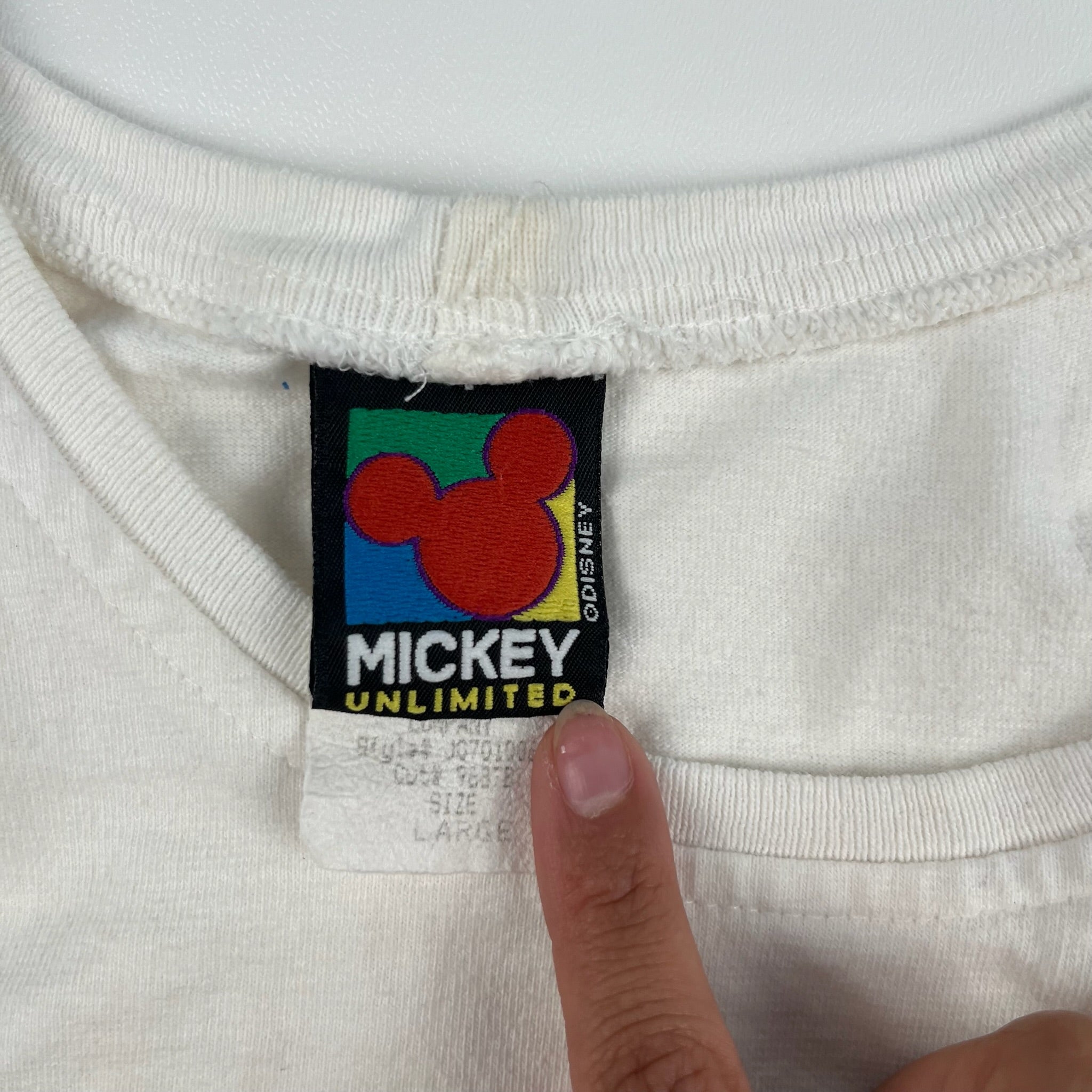 Vintage Mickey Mouse Aloha Tank Youth X-Large Adult Small