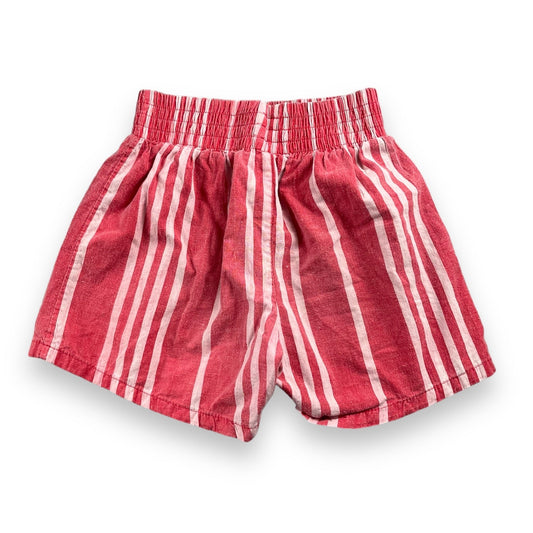 Vintage Red Striped Shorts Youth Large