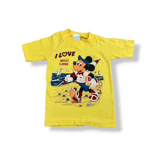 Vintage Mickey Mouse Naples Florida Destination Shirt 18-24 Months