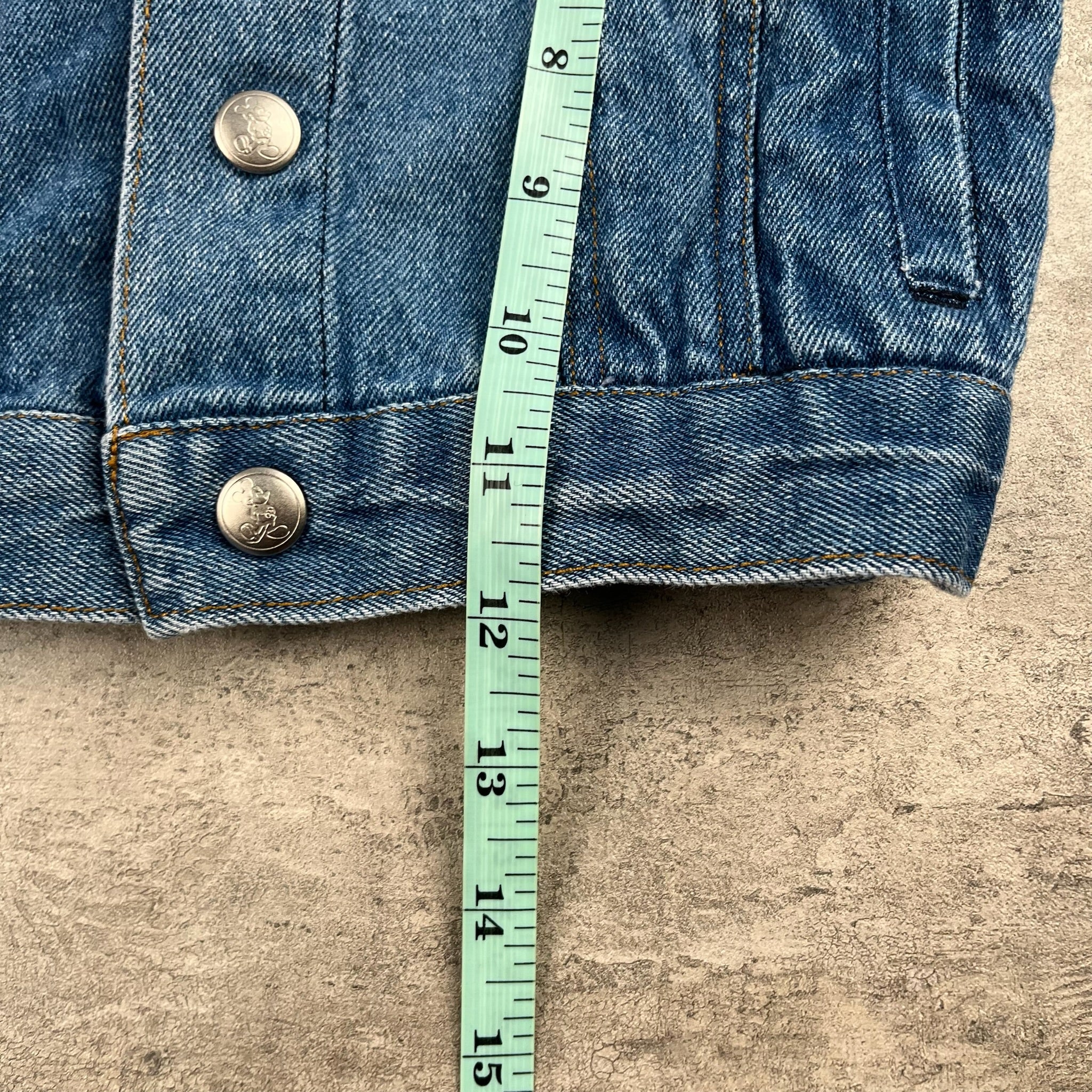 Vintage Disney Mickey & Friends Denim Jacket 12-18 Mo
