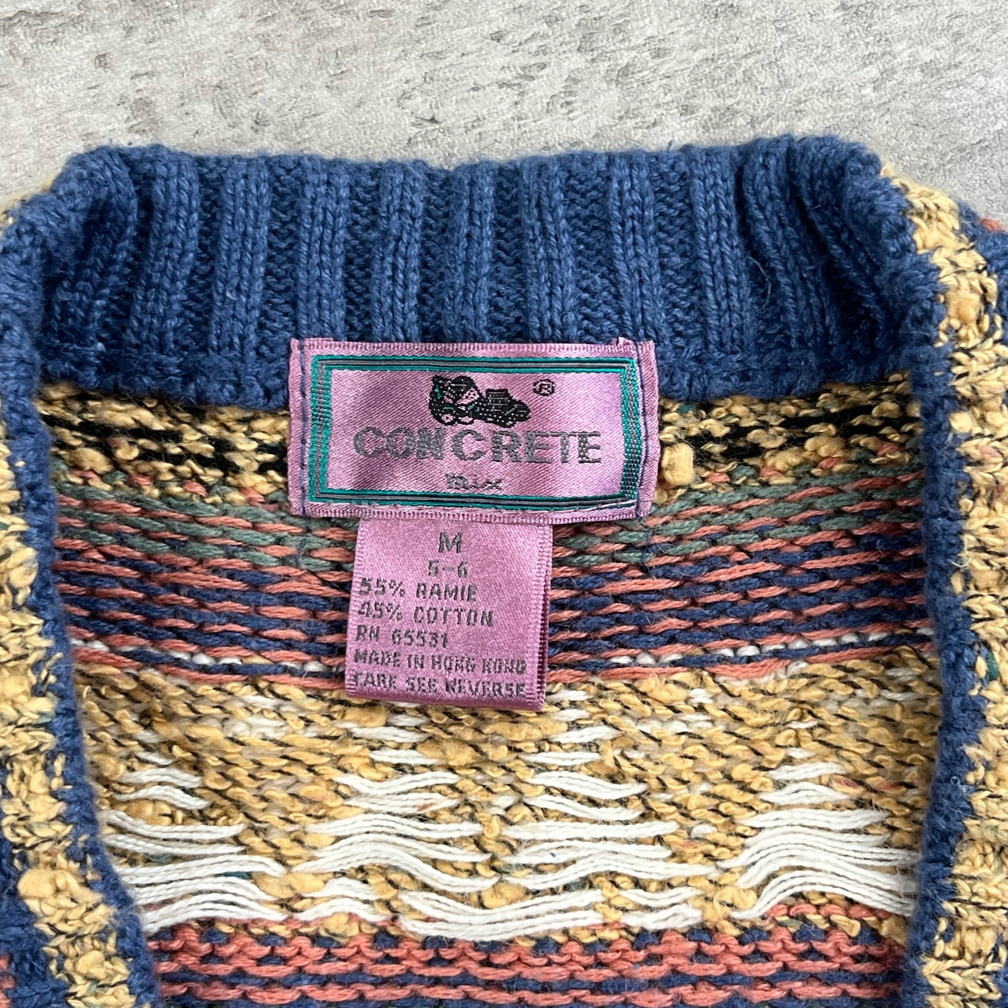 Vintage Concrete Cardigan Knit 4/5T